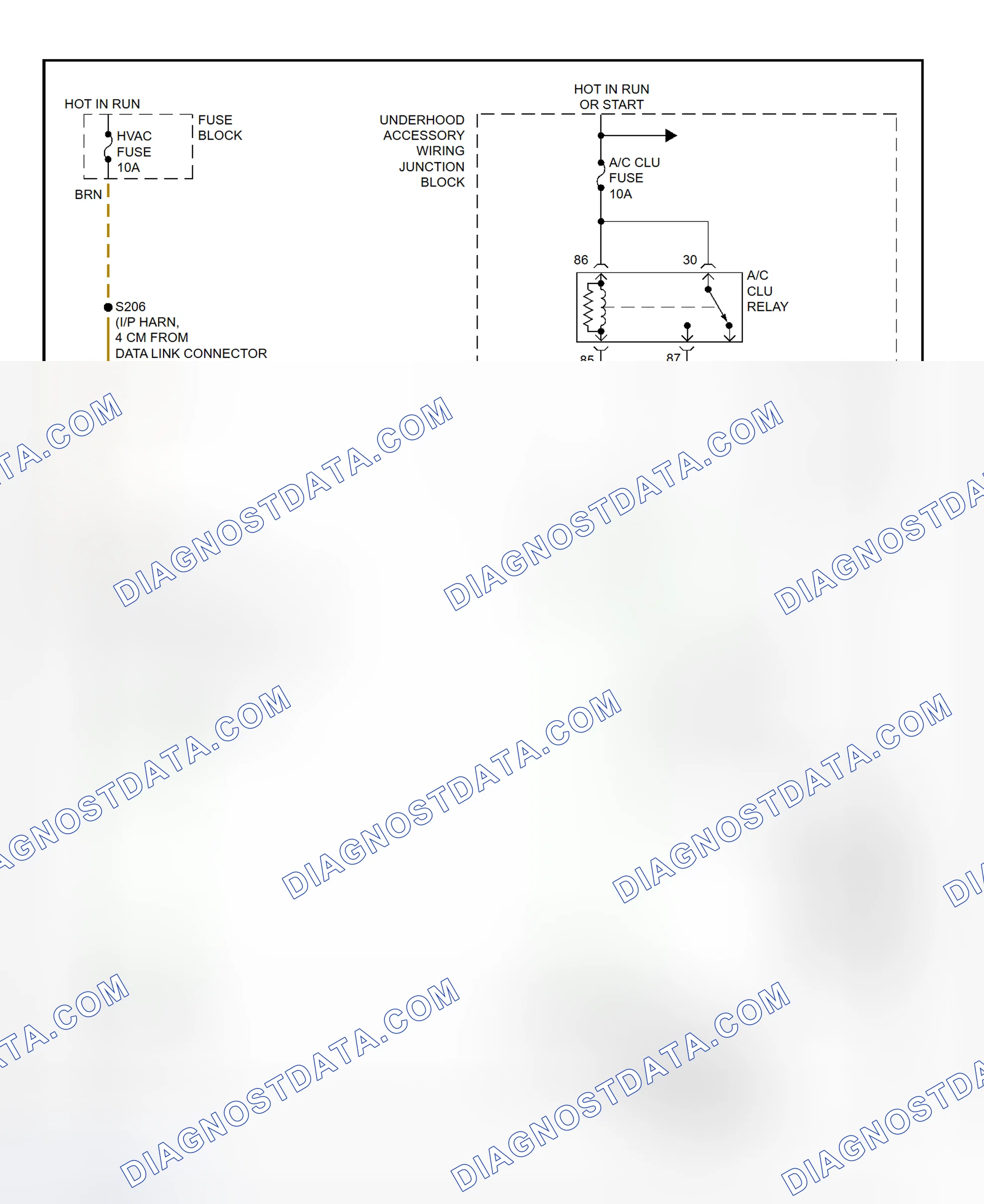 Scheme 27: A/C Compressor Clutch Control Circuit Wiring Diagram (2000 Grand Prix)