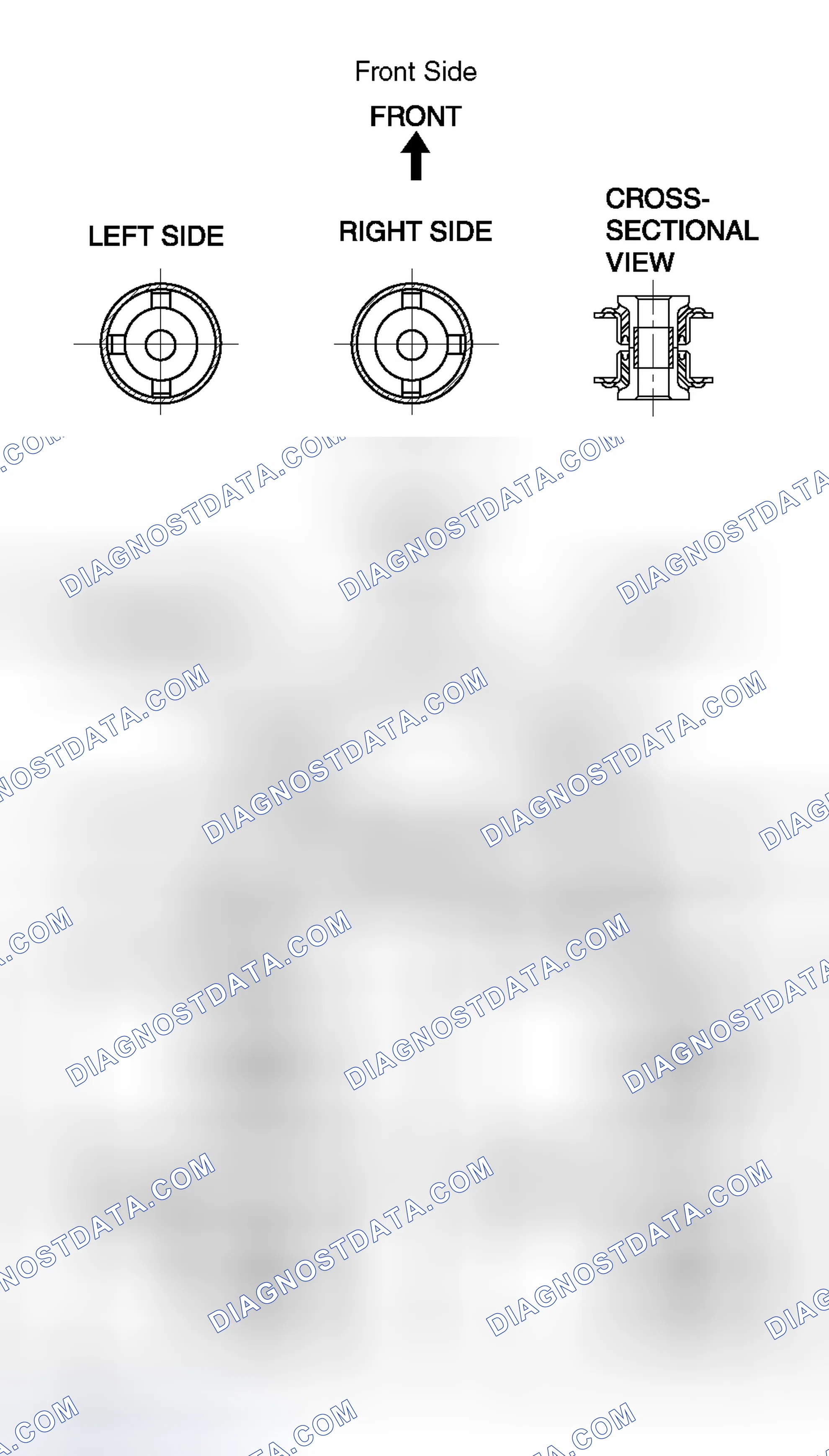 Scheme 39: Front Crossmember Bushing Installation Note