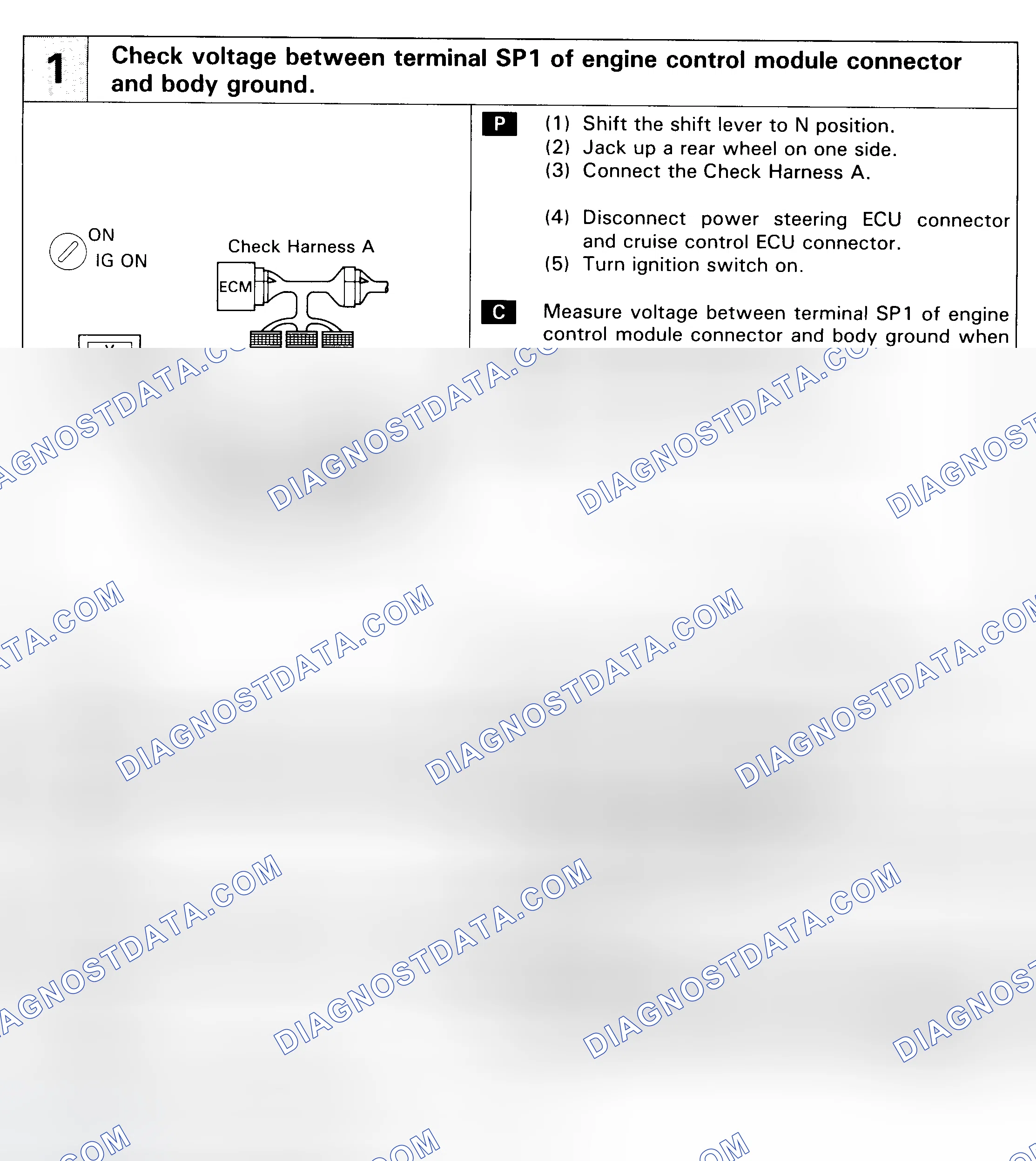 Scheme 154: DTC 42 - VEHICLE SPEED SENSOR SIGNAL