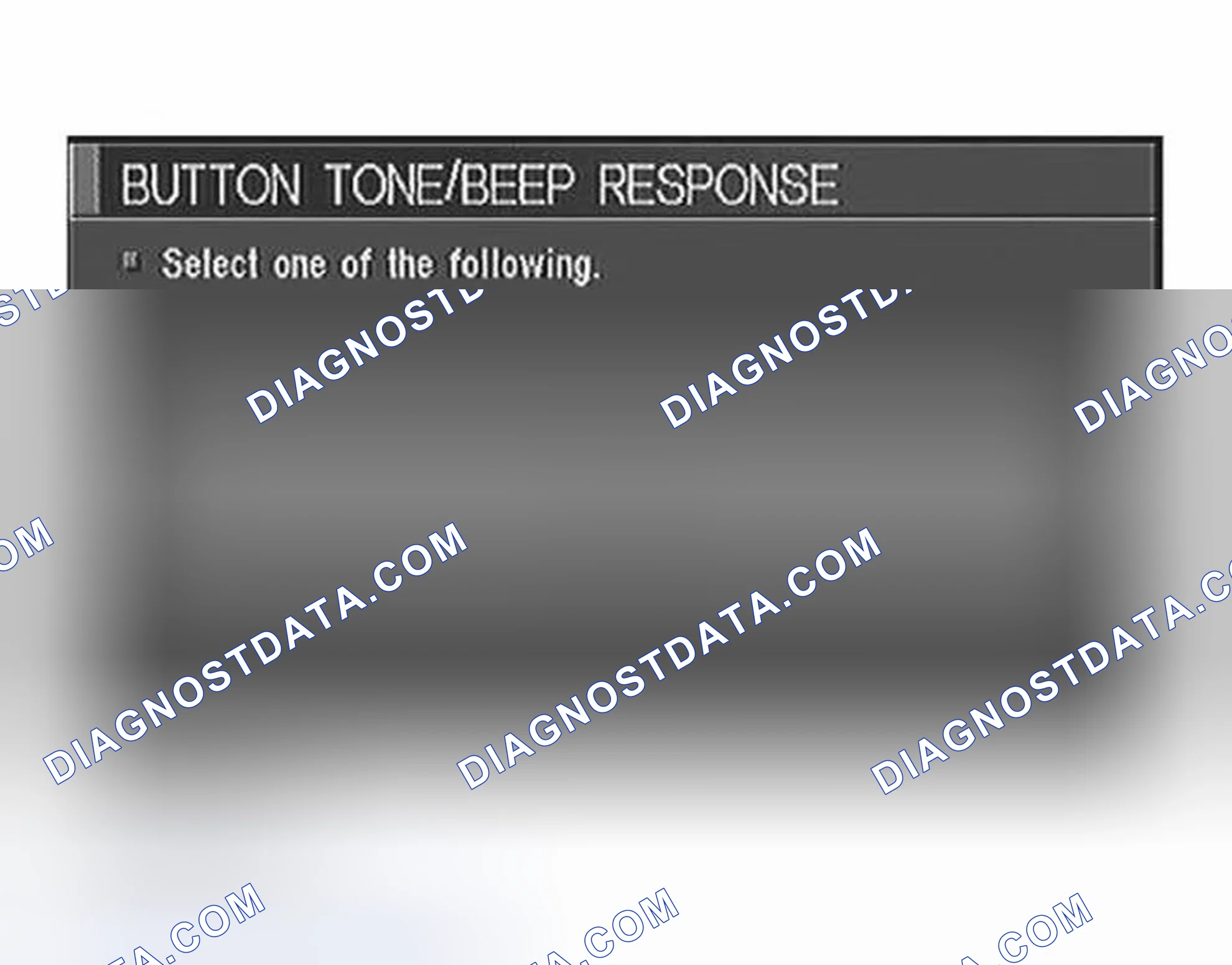 Scheme 242: "BUTTON TONE/BEEP RESPONSE" MODE