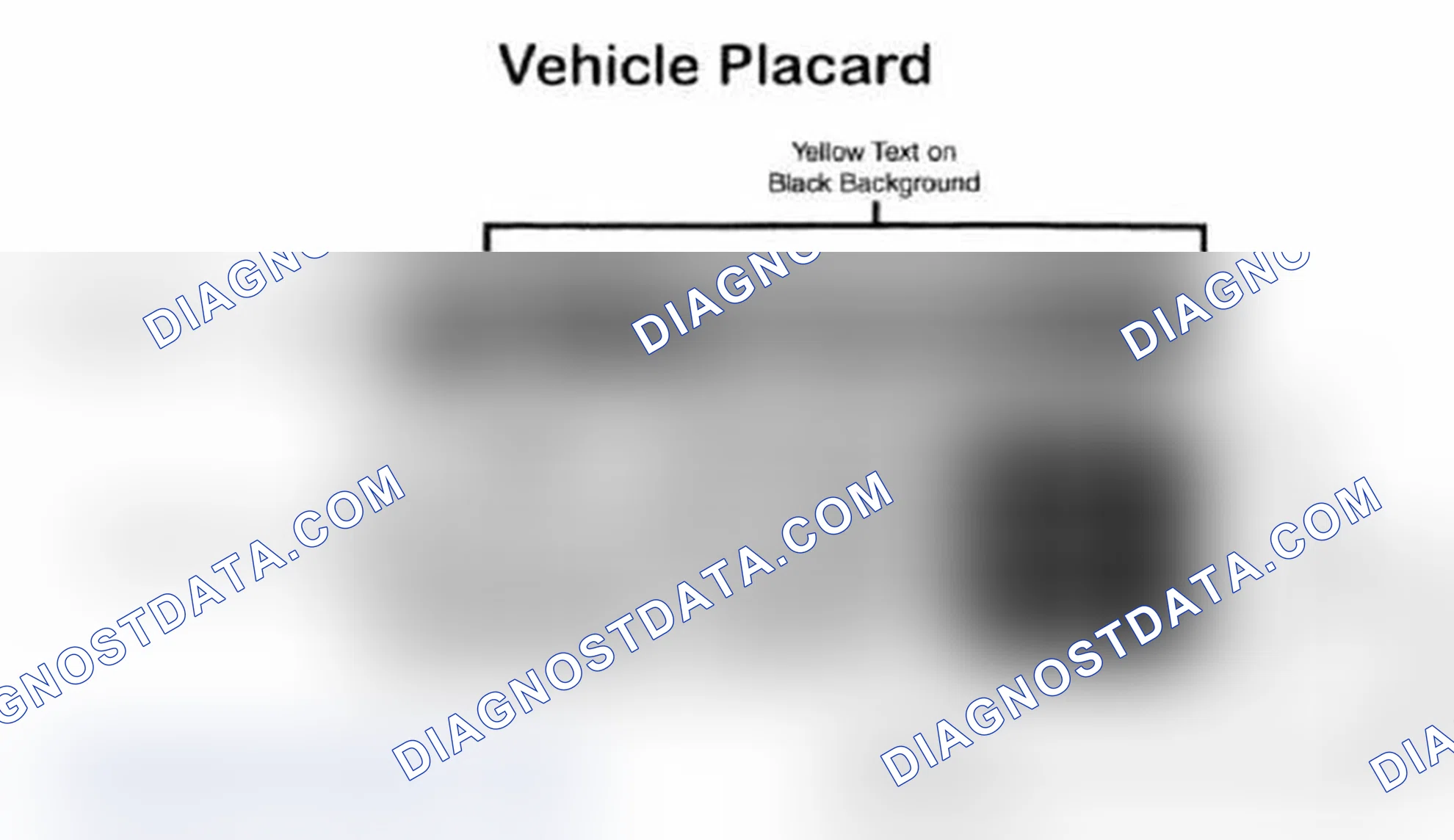 Scheme 28: Vehicle Tire Placard - Typical