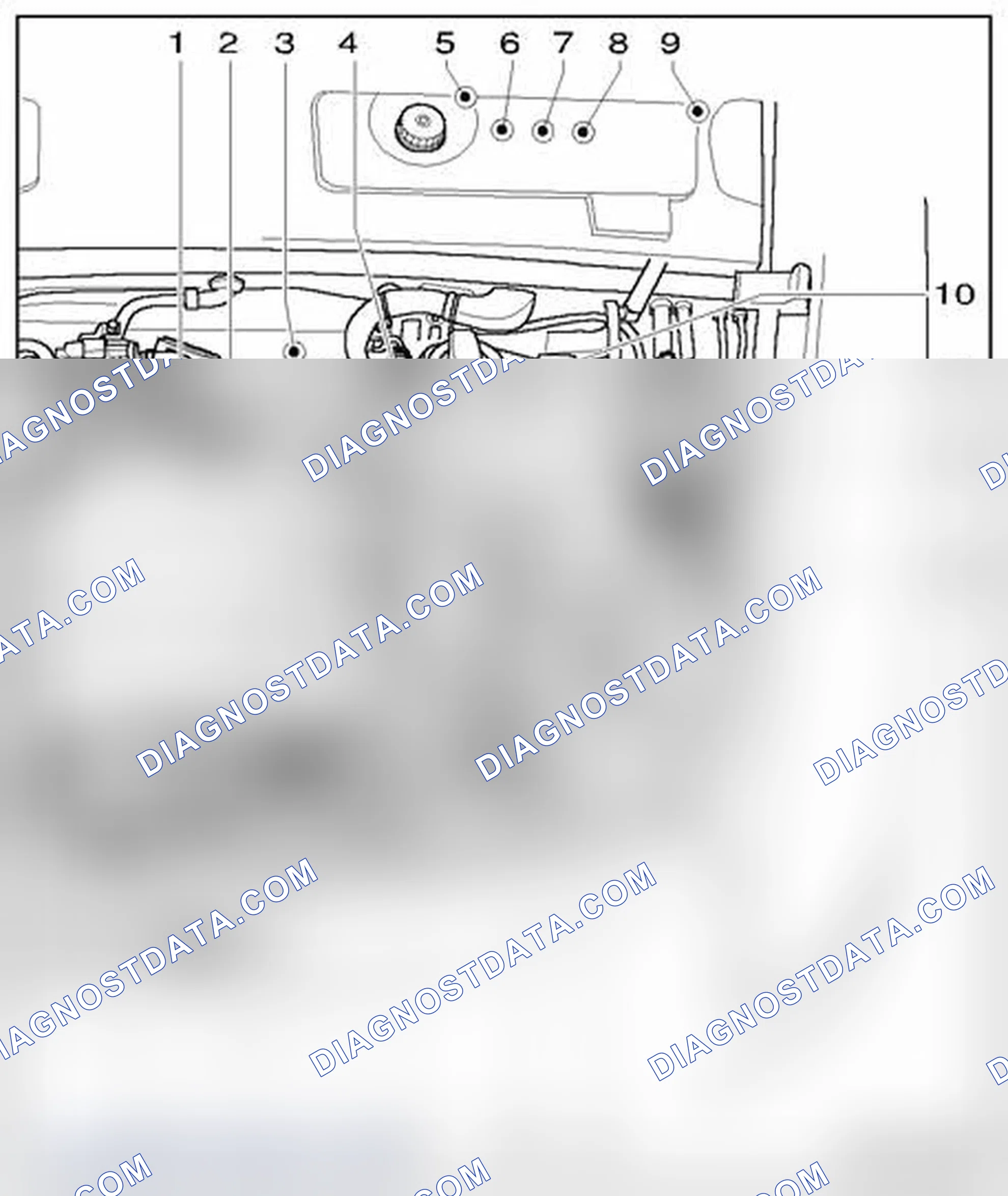 Scheme 687: Engine compartment, left