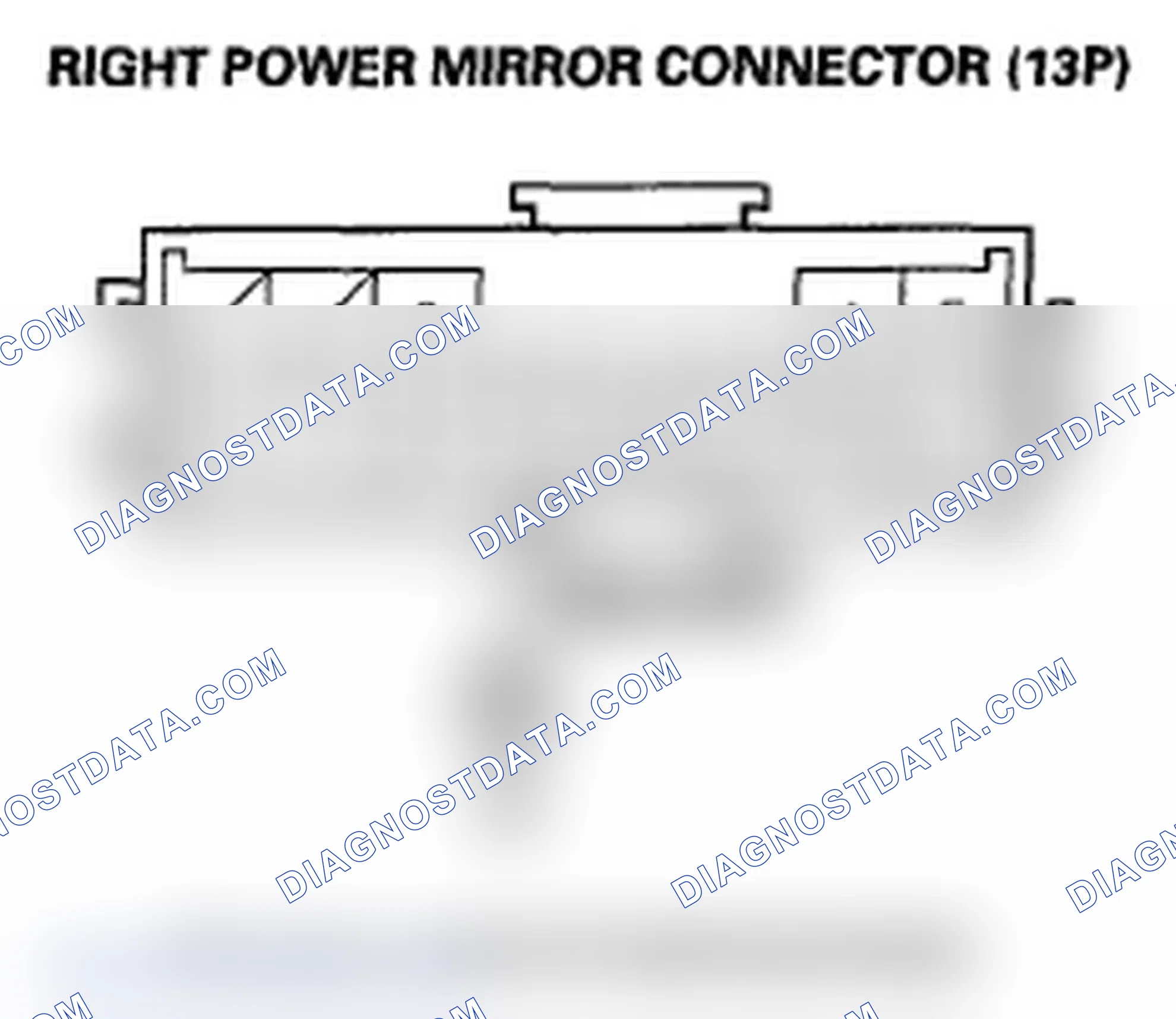 Scheme 43: DTC B1830: Right Mirror Horizontal Sensor Malfunction