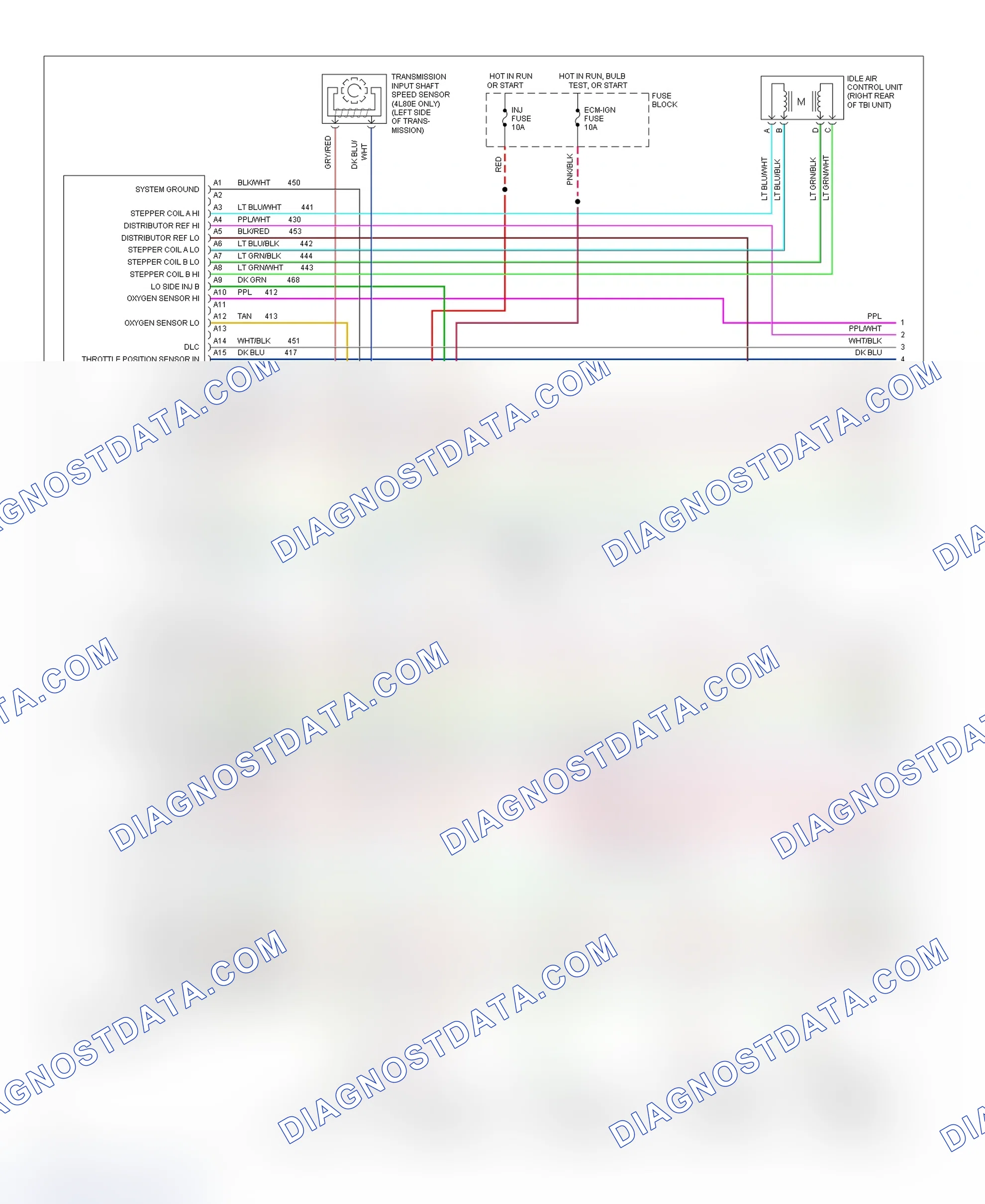 Scheme 1: Wiring Diagram (All Models - 4.3L, 5.0L & 5.7L W/ A/T - 1 Of 3)