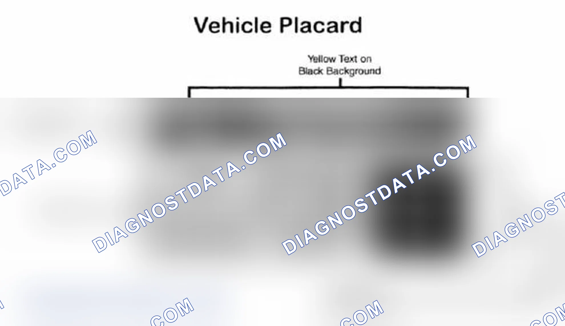 Scheme 28: Vehicle Tire Placard - Typical