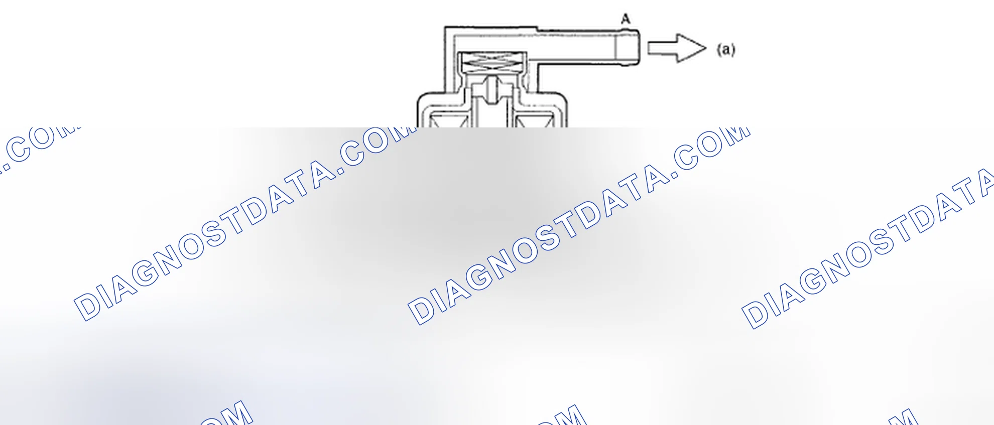 Scheme 5: Identifying Pressure Control Solenoid Valve Air Flow Diagram (When Solenoid ON))