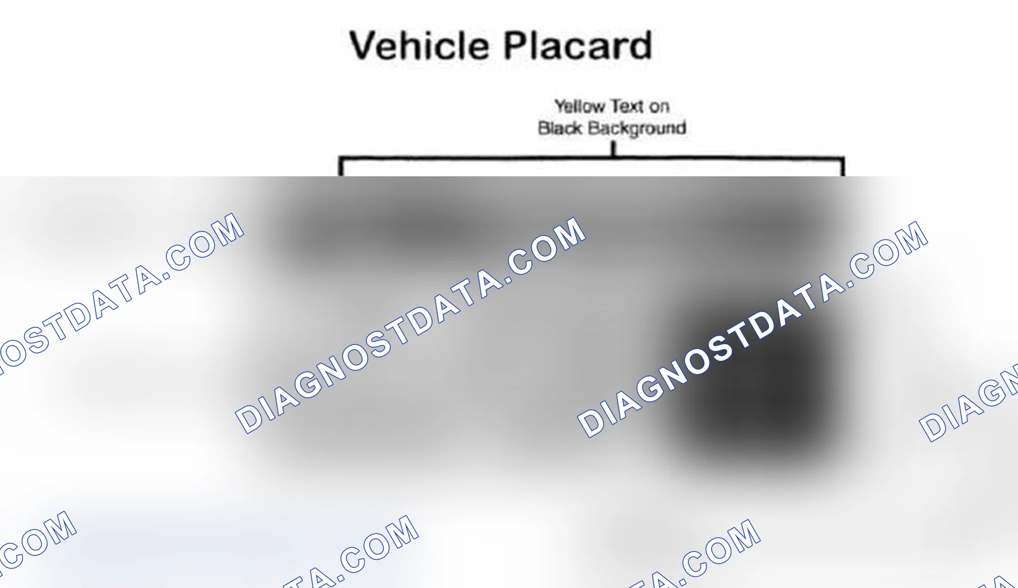 Scheme 28: Vehicle Tire Placard - Typical