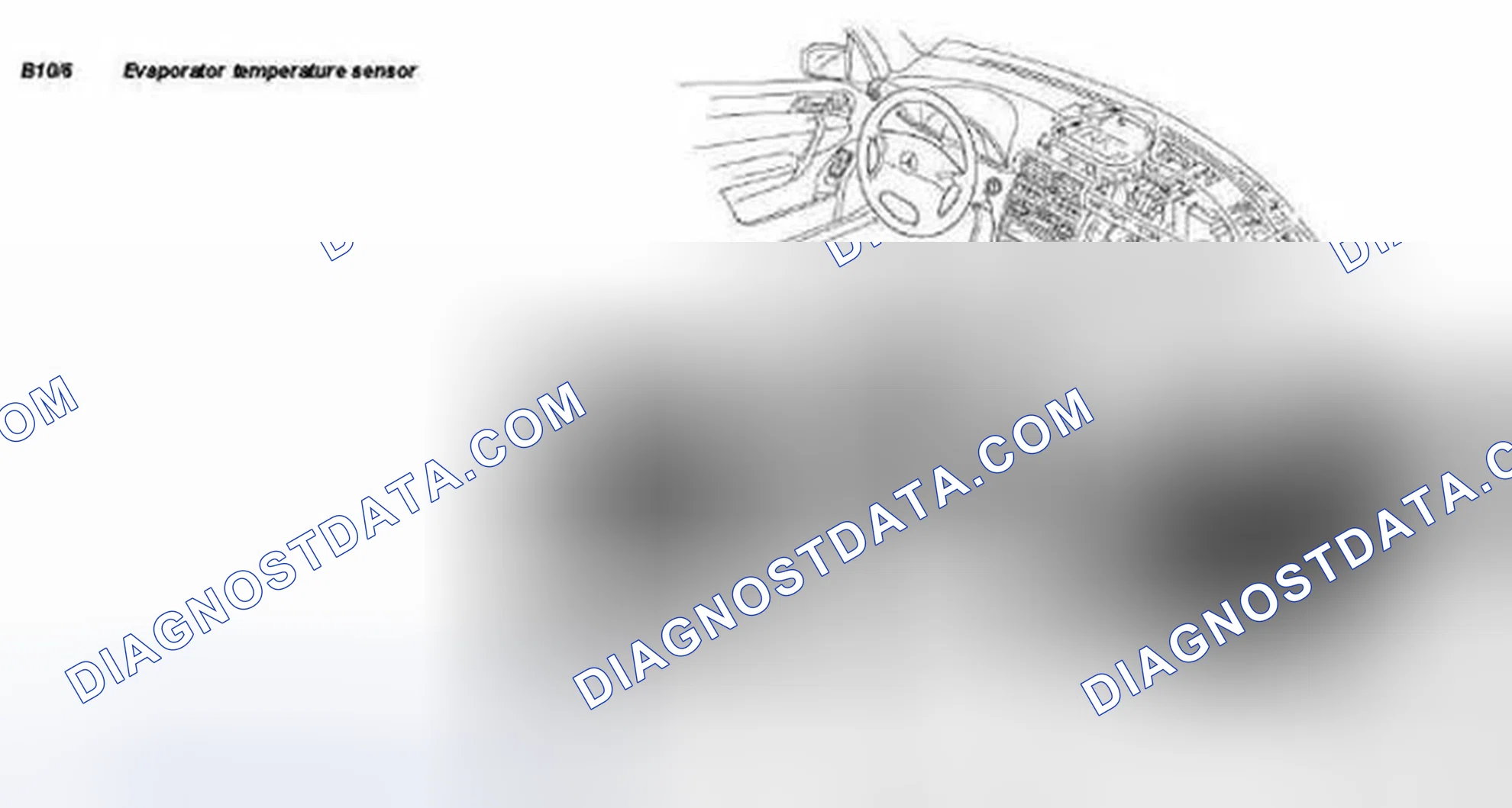 Scheme 37: Locating Evaporator Temperature Sensor - Model 203