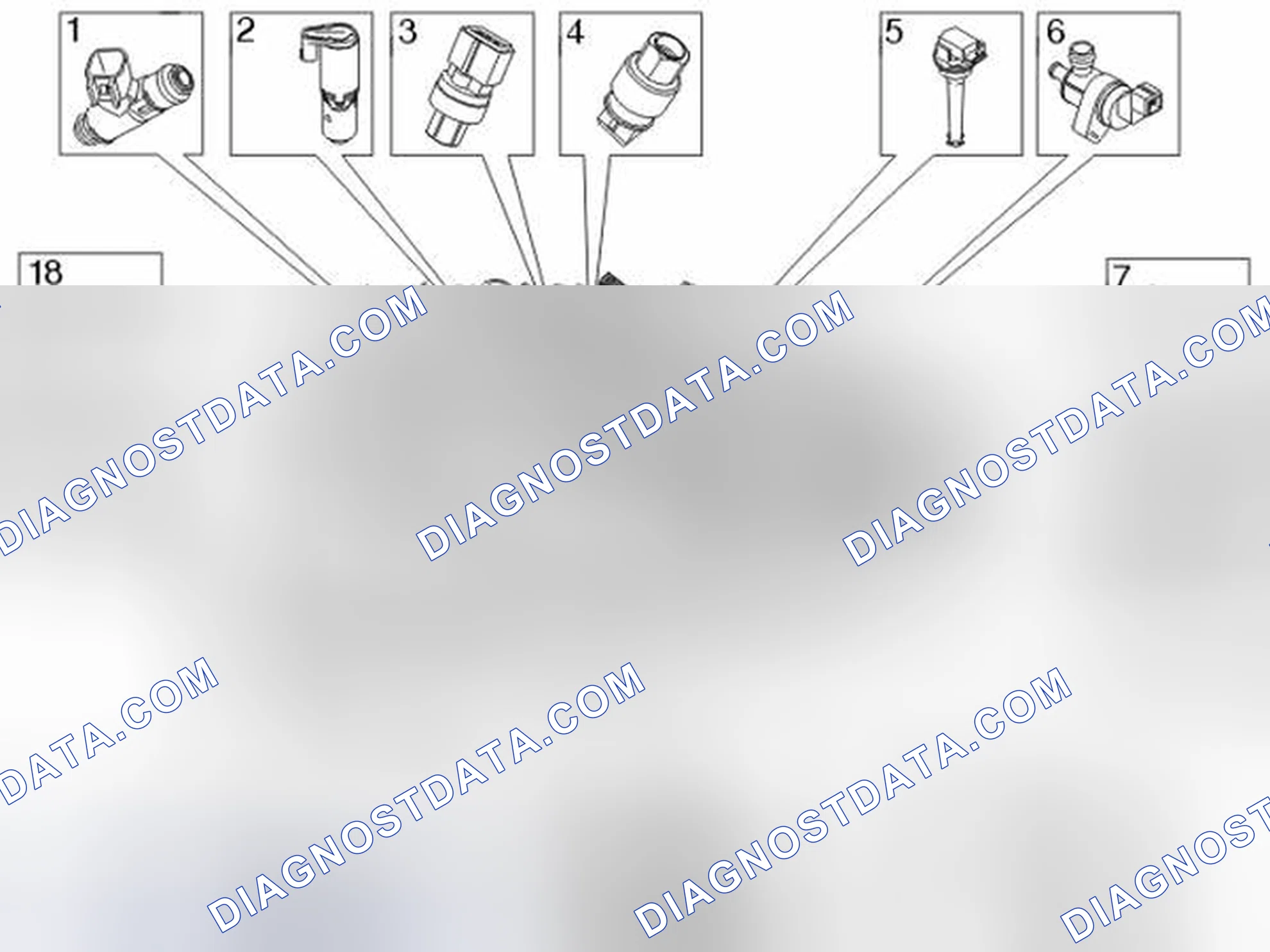 Scheme 1: LOCATION OF COMPONENTS, ENGINE COMPARTMENT