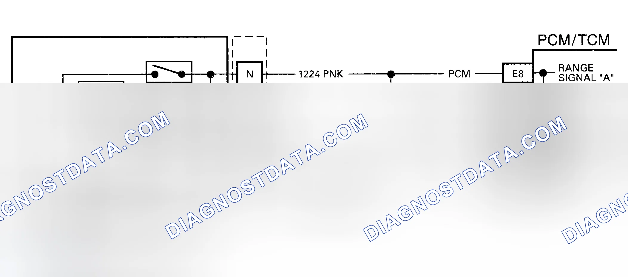 Scheme 111: DTC 28 Schematic (4L80-E) Transmission Range Pressure Switch Circuit Fault