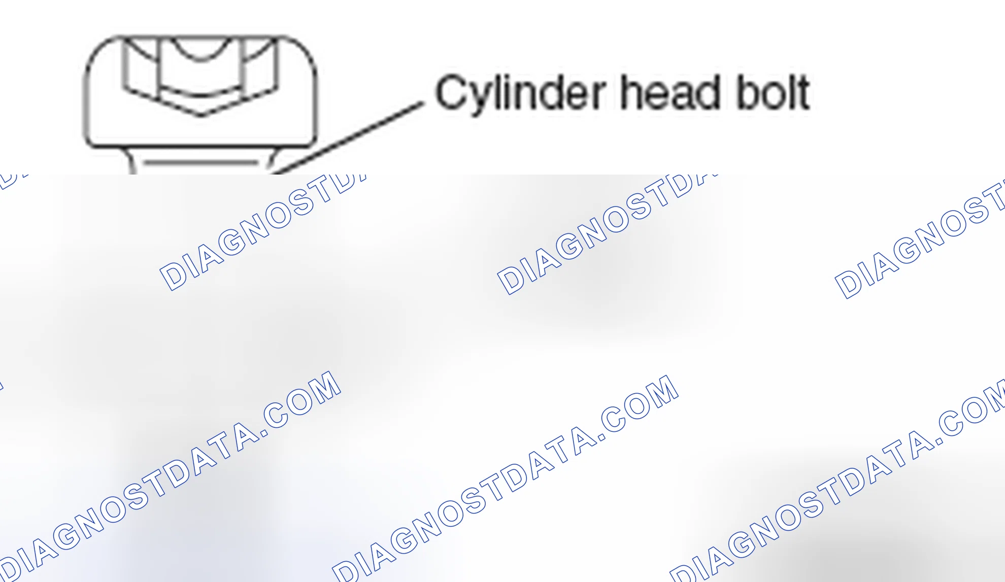 Scheme 164: >> E << CYLINDER HEAD BOLT INSTALLATION
