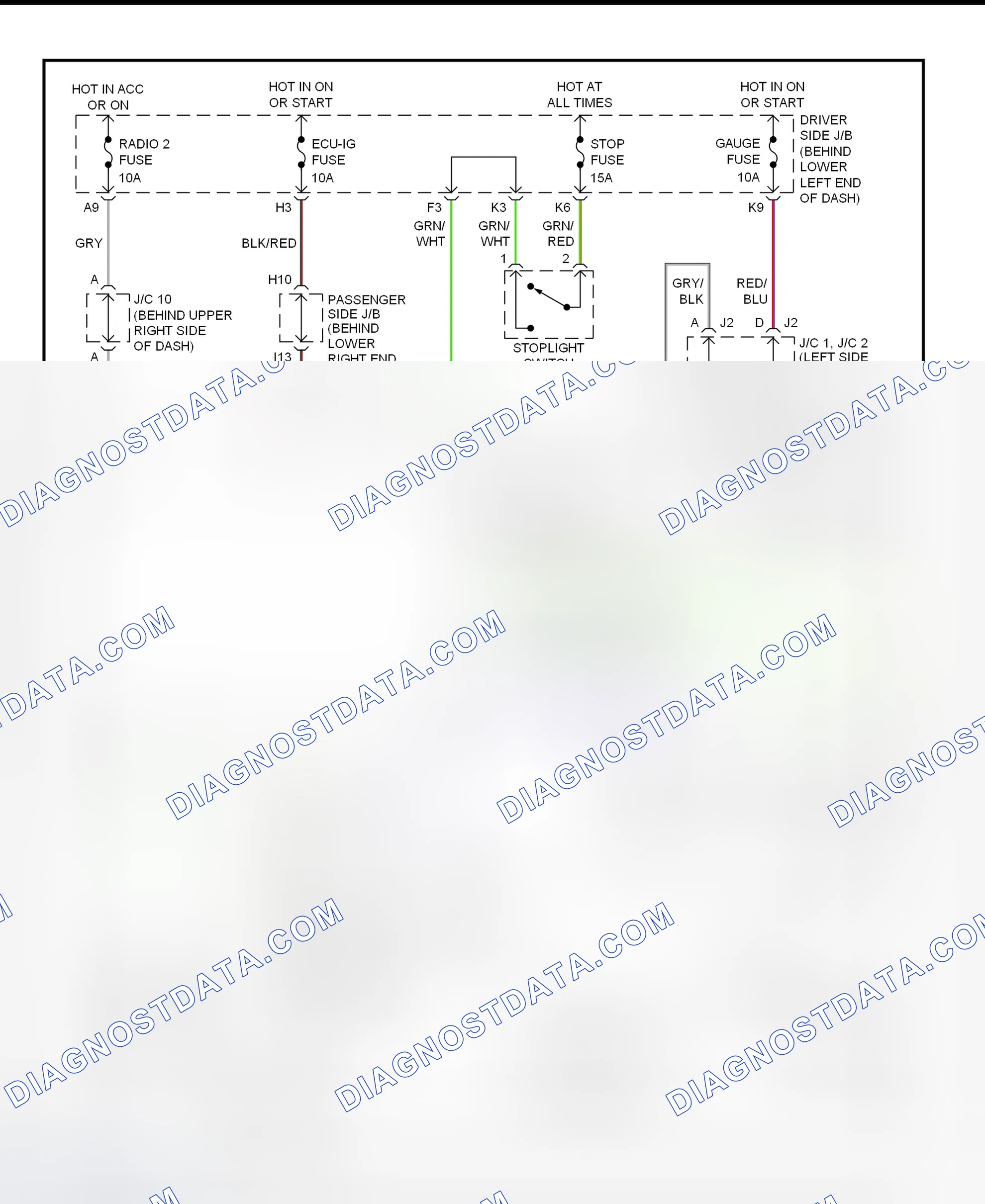 Scheme 293: Shift Interlock System Wiring Diagram (2001 - Lexus IS300)