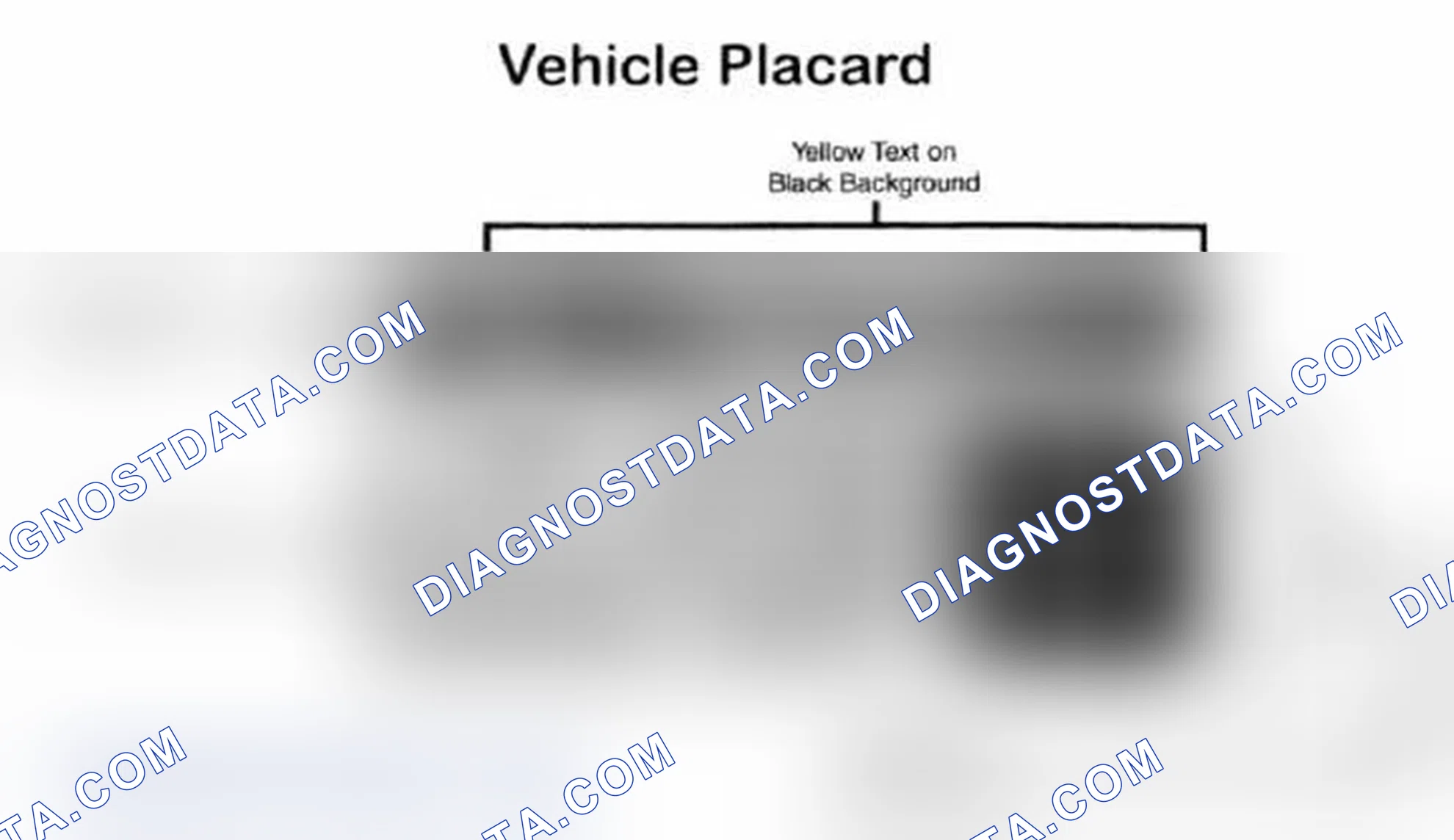 Scheme 28: Vehicle Tire Placard - Typical