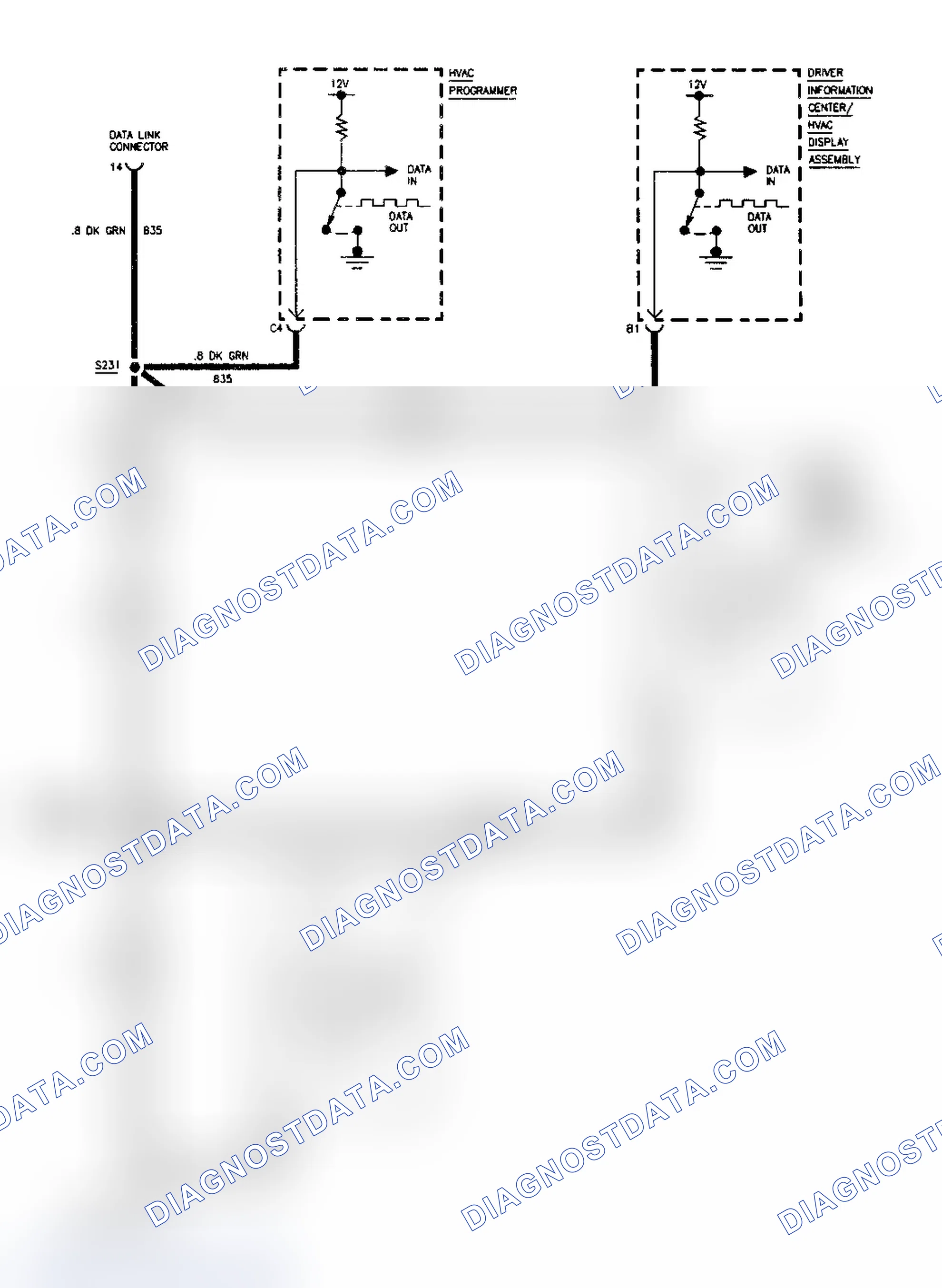 Scheme 16: DTC 035 - DATA LOSS FROM CLIMATE CONTROL ASSEMBLY TO PROGRAMMER (C & E BUS)