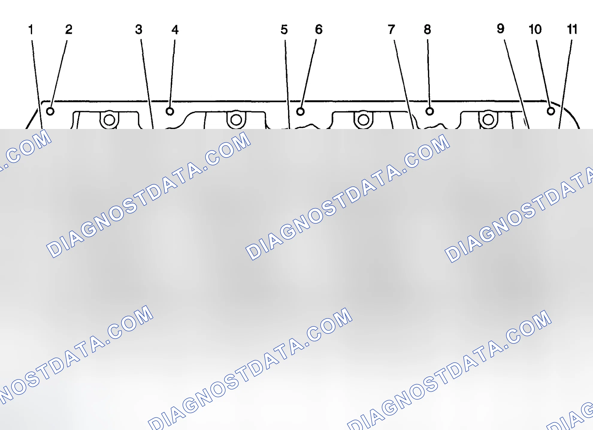 Scheme 805: Cylinder Head - Top View