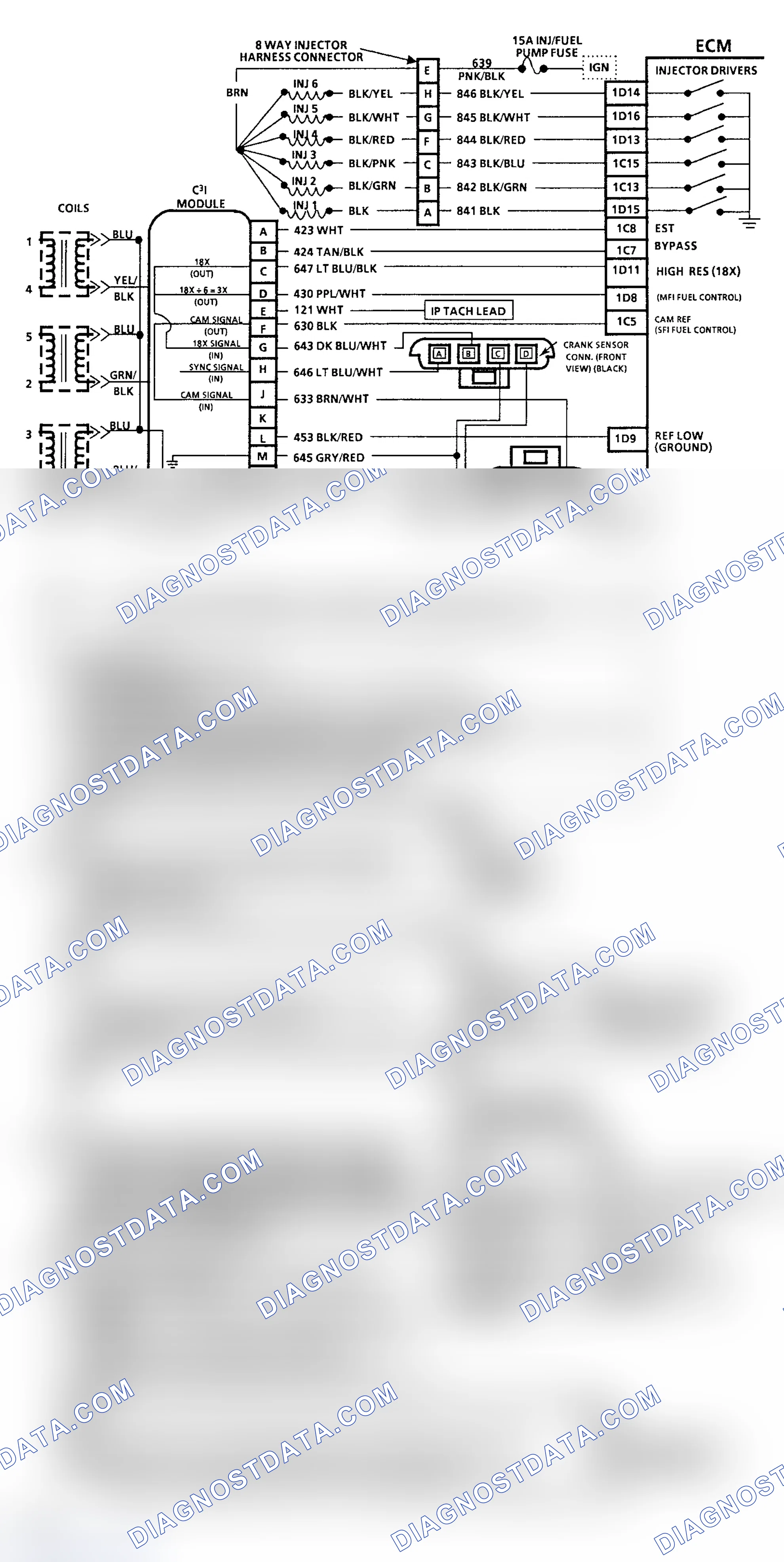 Scheme 125: Chart A3, Engine Cranks But Will Not Run (1 of 4)