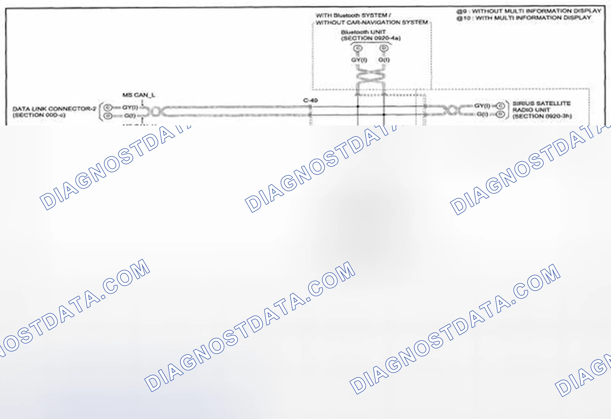 Scheme 96: Data Link Connector Wiring Diagram - 00D-D (1 Of 2)