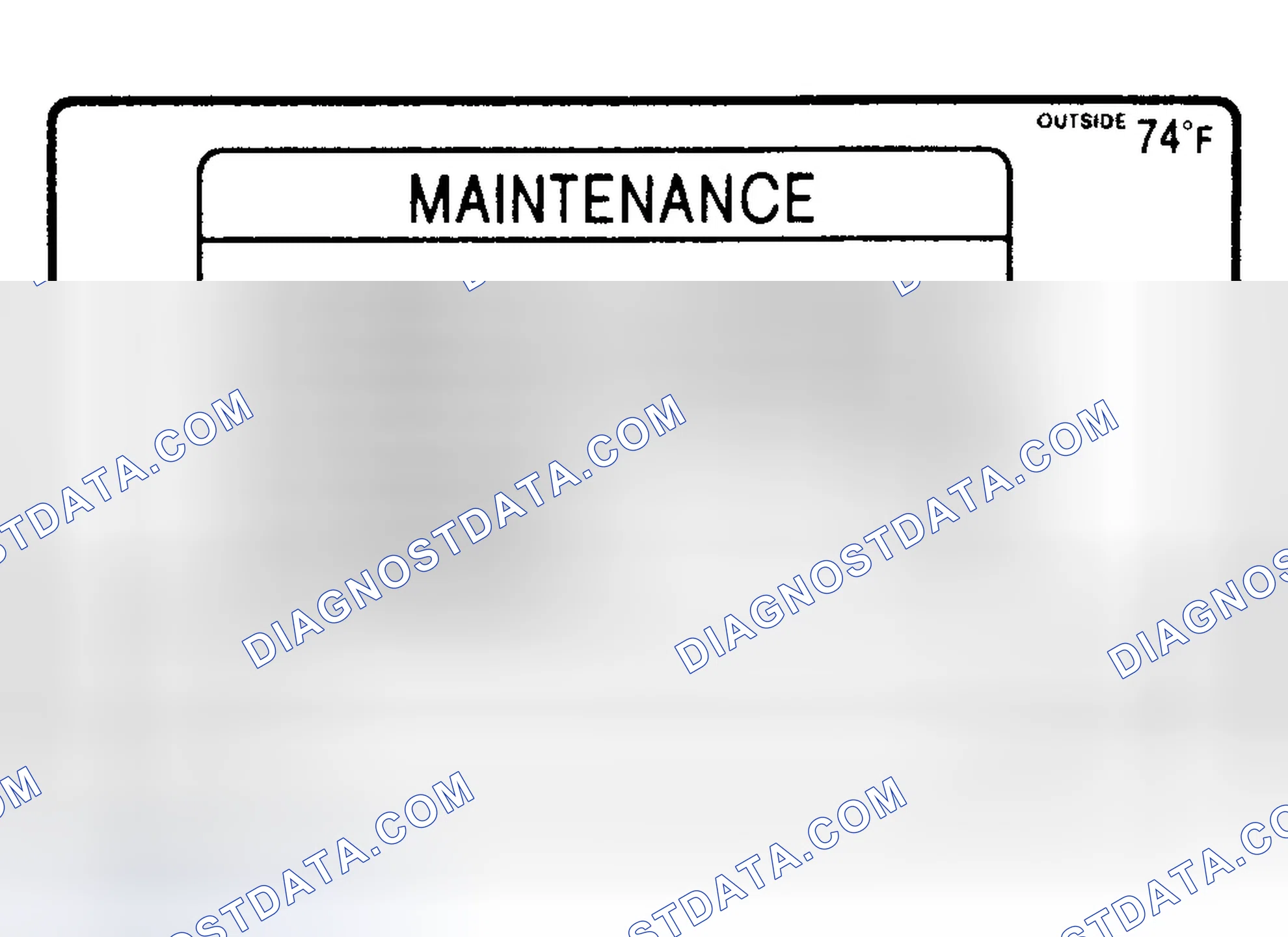 Scheme 2: MAINTENANCE INTERVAL RESET - PROCEDURE 1