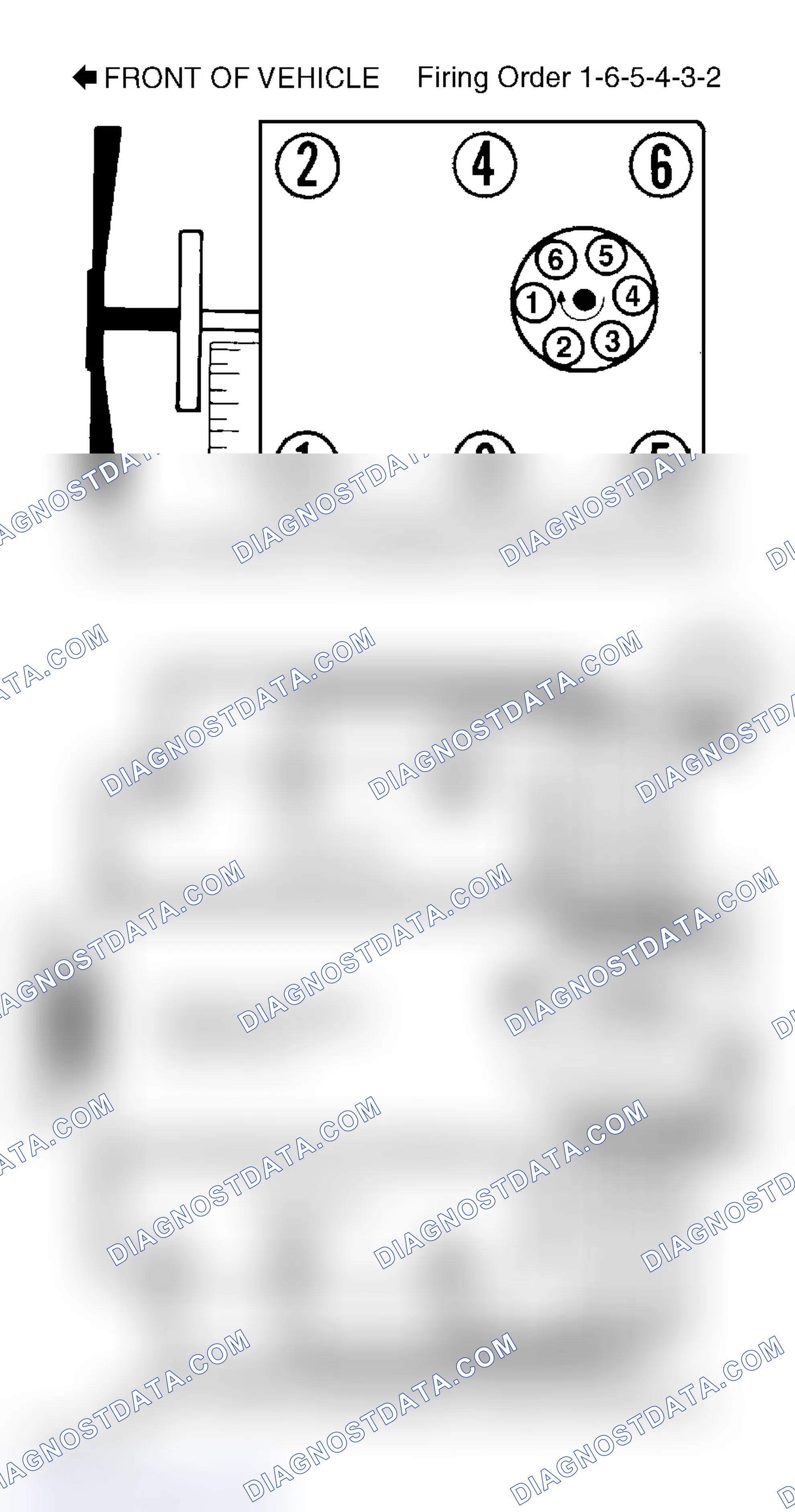 Scheme 1: Firing Order & Timing Marks (4.3L)