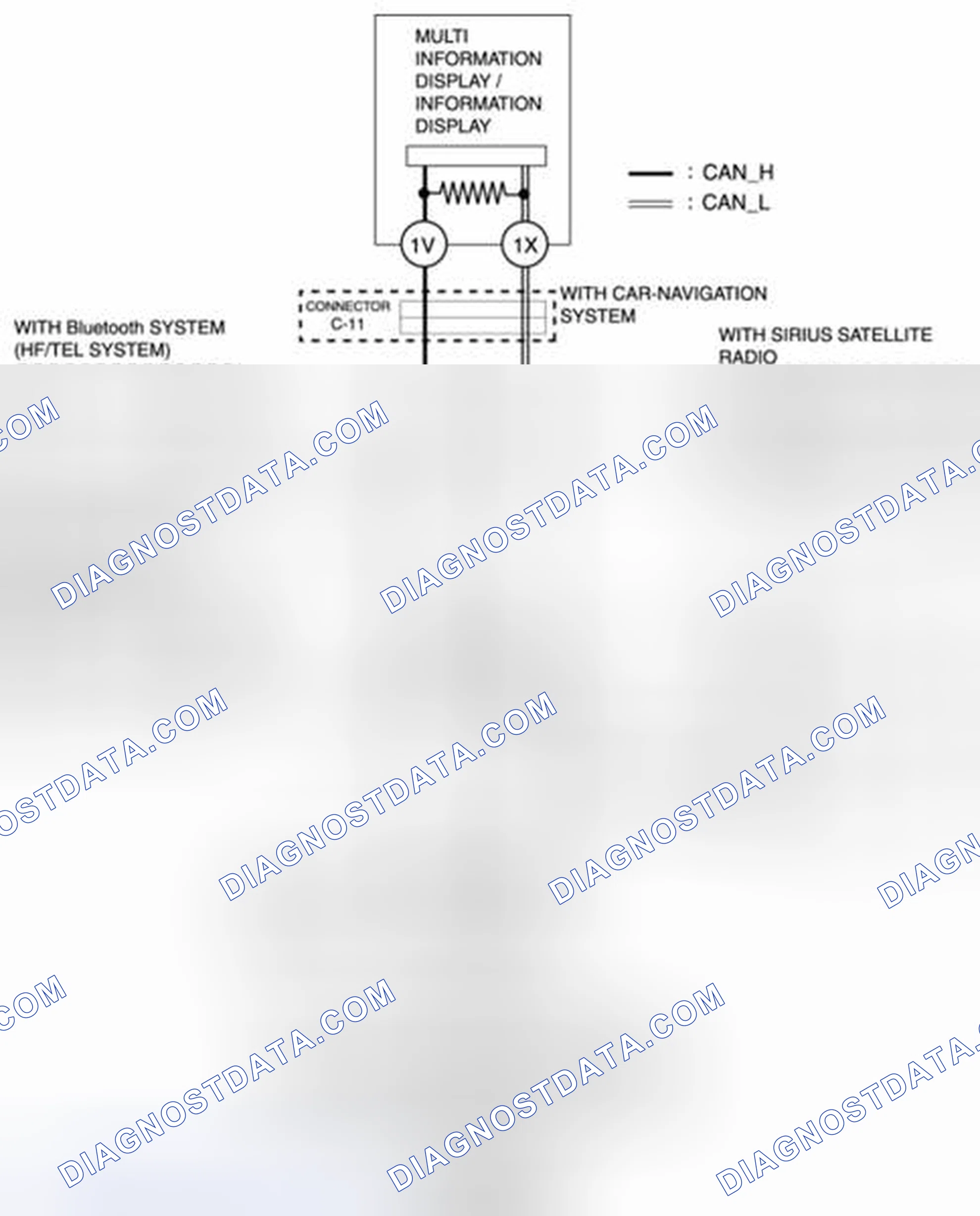 Scheme 8: MS-CAN Short To Power Supply [Multiplex Communication System] System Wiring Diagram