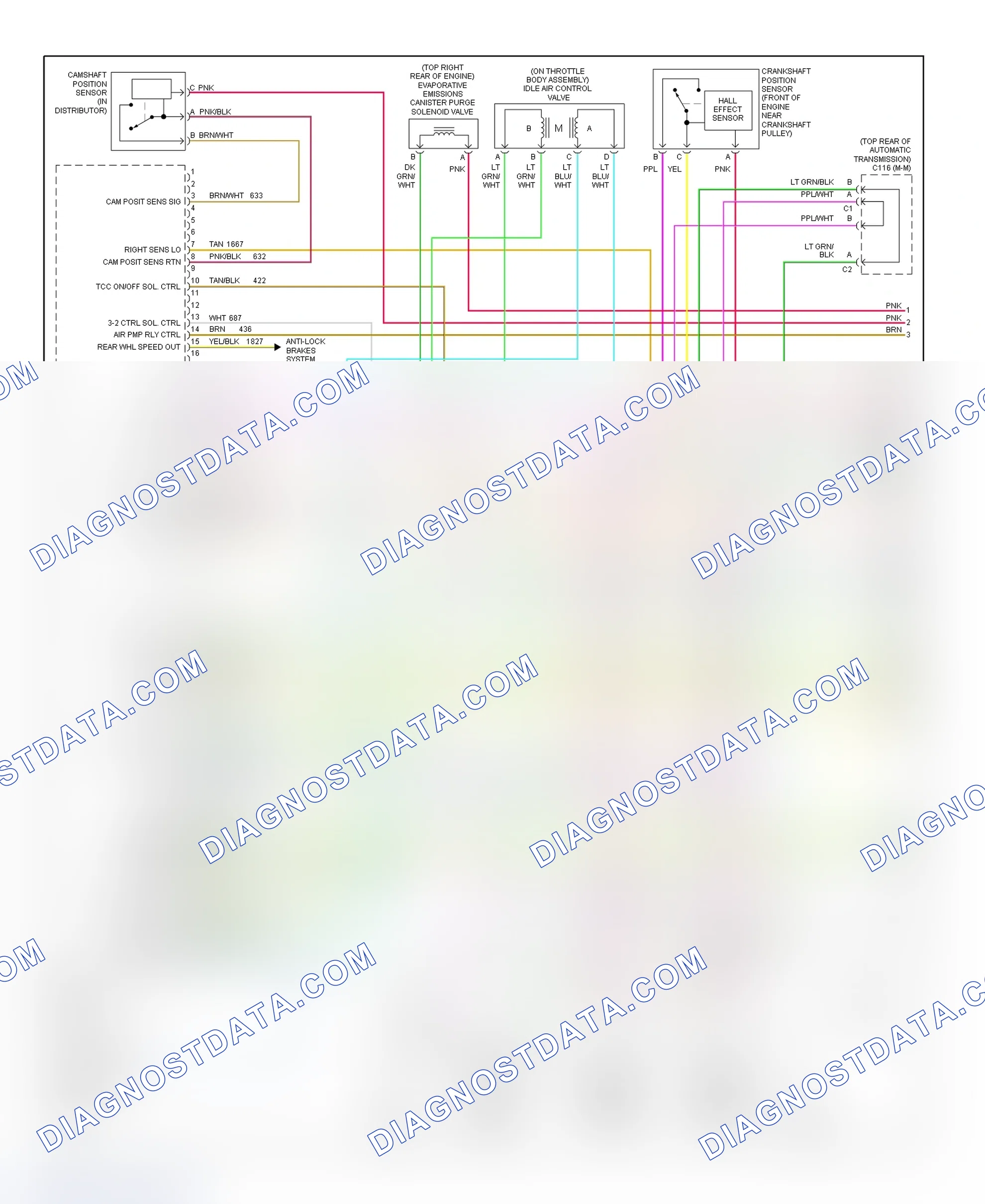 Scheme 15: PCM Wiring Diagram (Blazer, Bravada, Envoy, Jimmy, Sonoma & S10 Pickup - 4.3L - 1 Of 4)