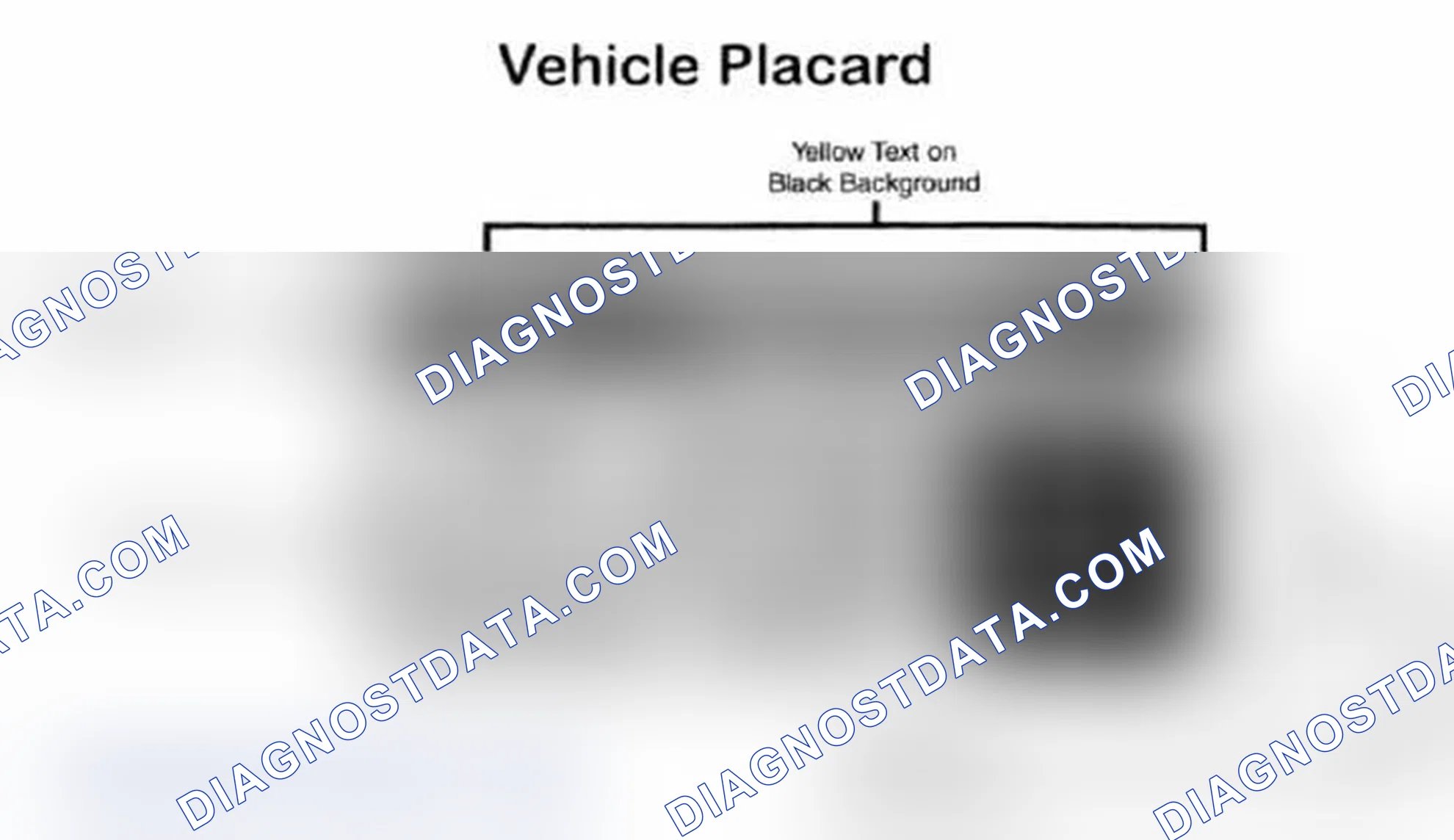 Scheme 5: Vehicle Tire Placard - Typical