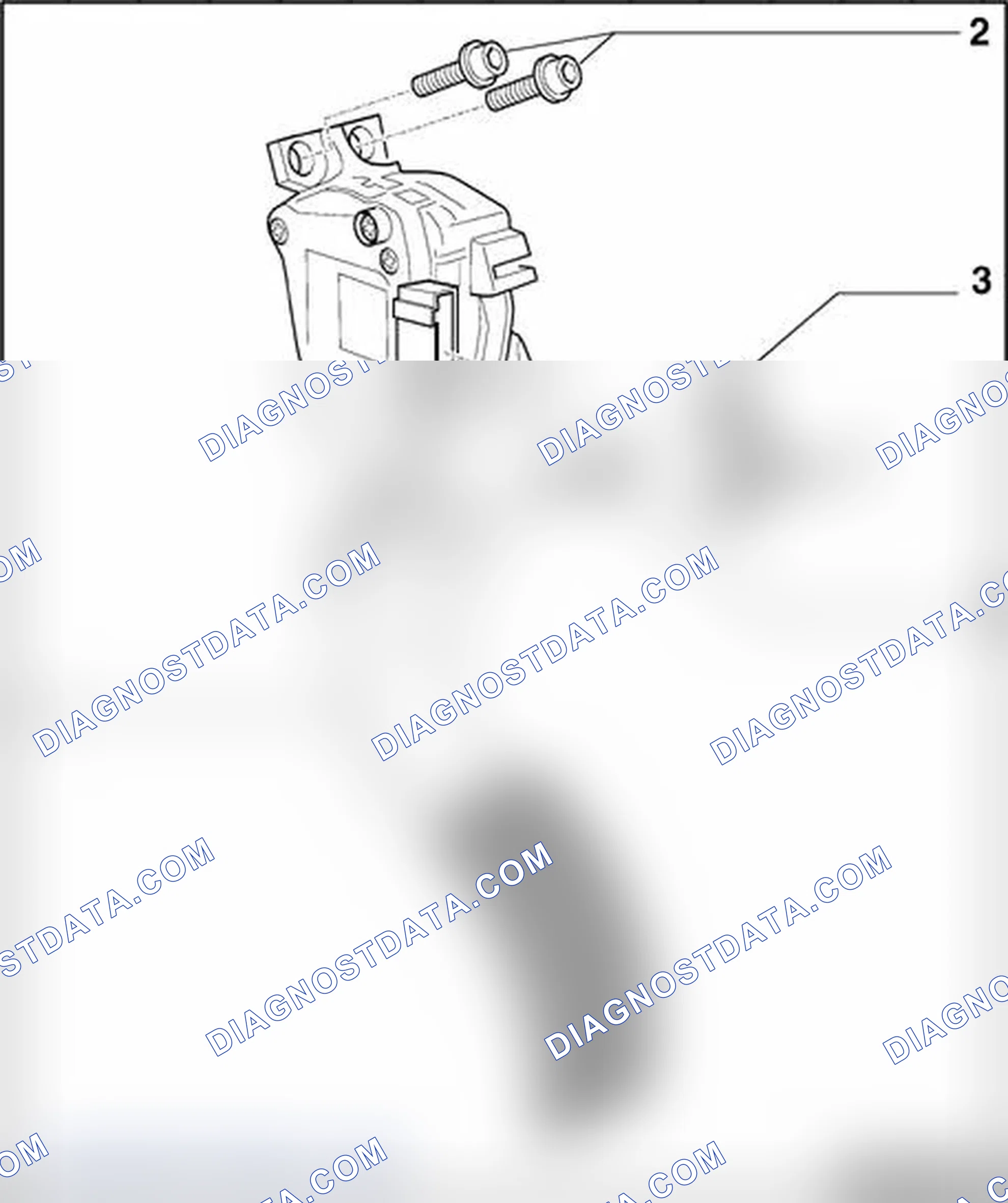 Scheme 615: Accelerator pedal module, assembly overview