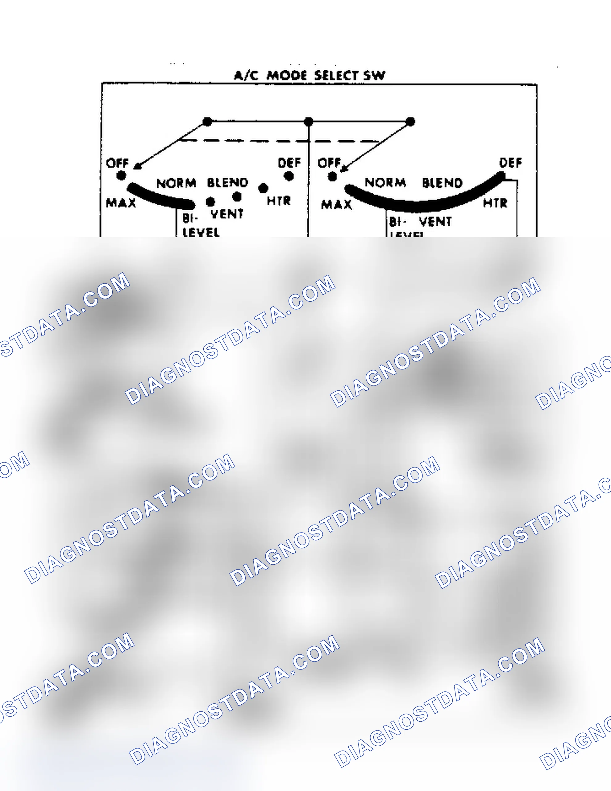 Scheme 14: Manual A/C-Heater Wiring Diagram ("M" Series - V6)