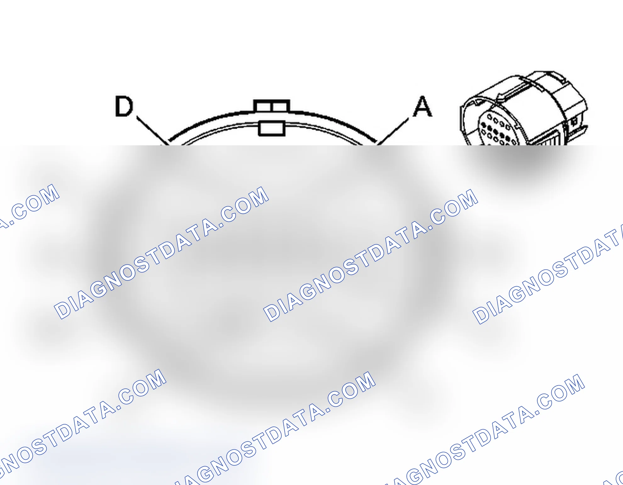 Scheme 423: Automatic Transmission Inline 20-Way Connector End View