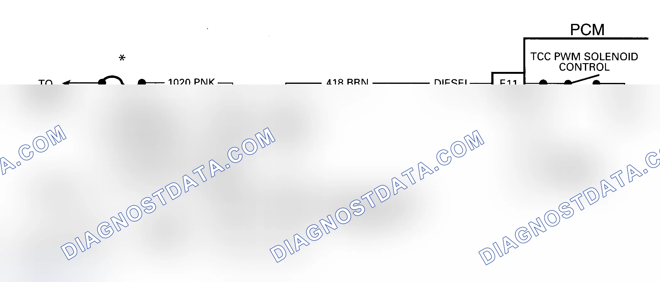 Scheme 203: DTC 83 Schematic (4L60-E) TCC PWM Solenoid Circuit Fault