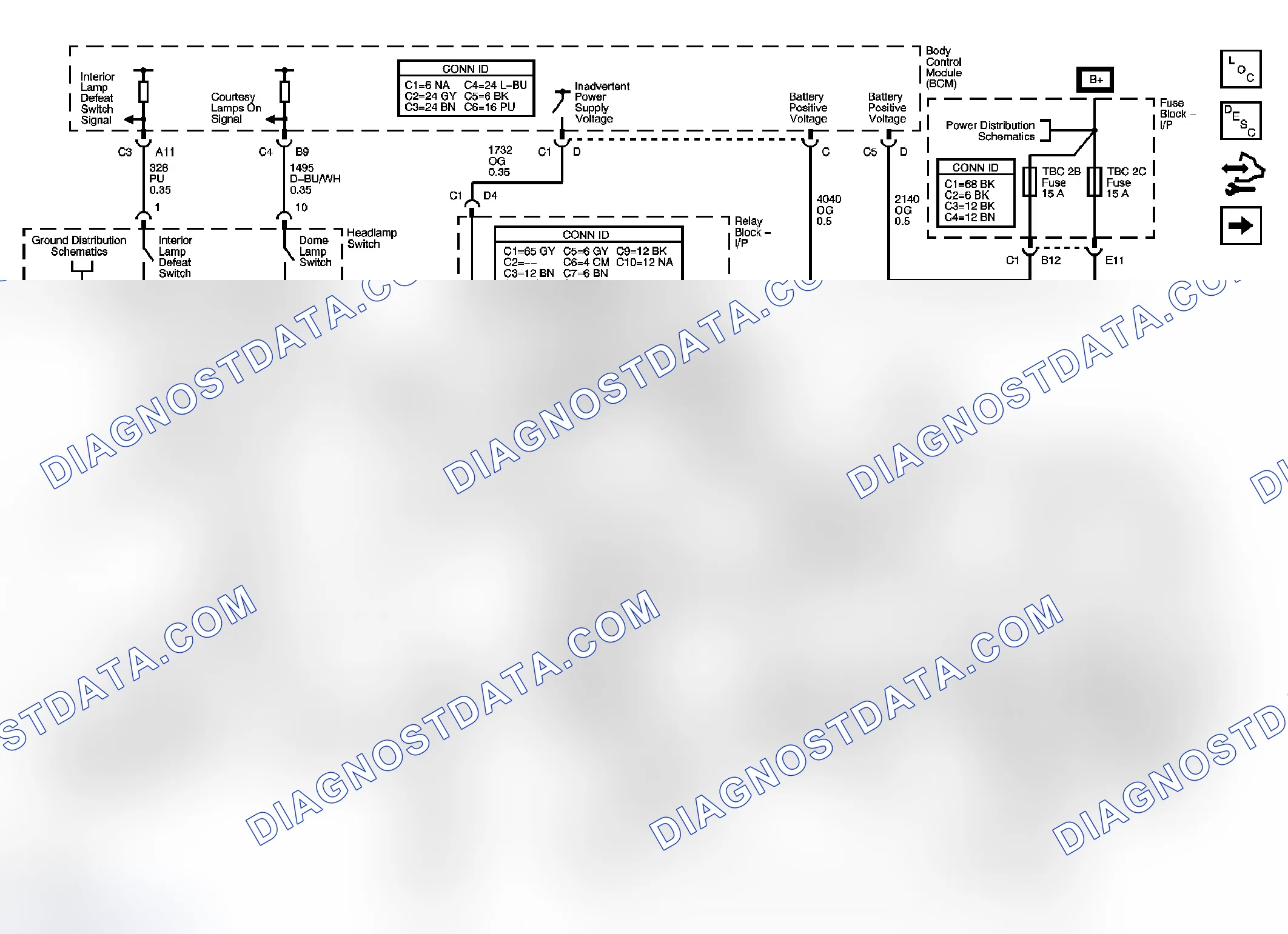 Scheme 23: Interior Lights Schematics