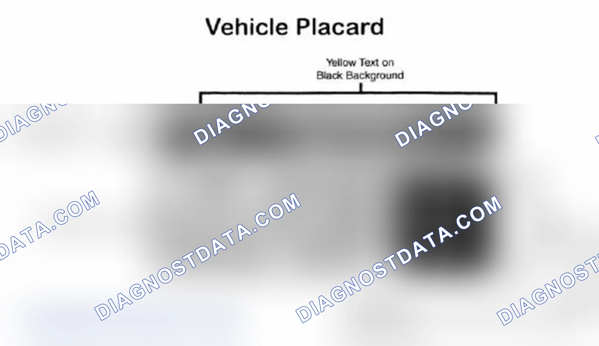 Scheme 28: Vehicle Tire Placard - Typical
