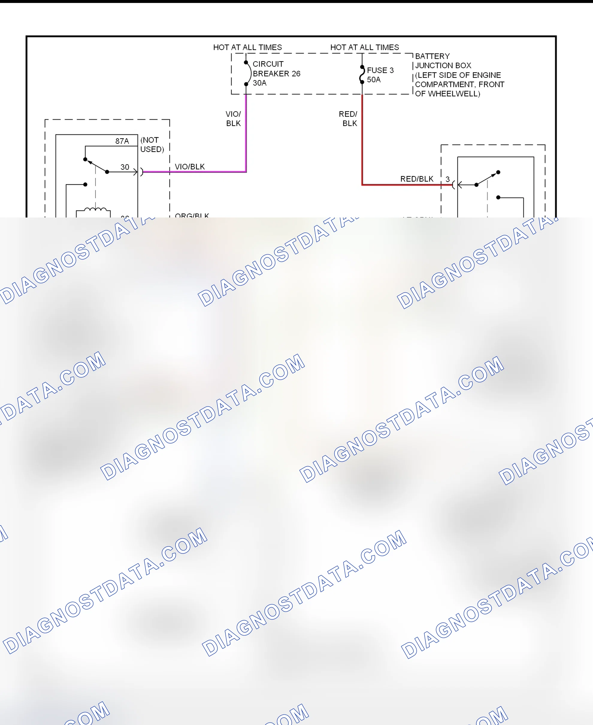 Scheme 42: Electric Cooling Fan Wiring Diagram (Town Car)