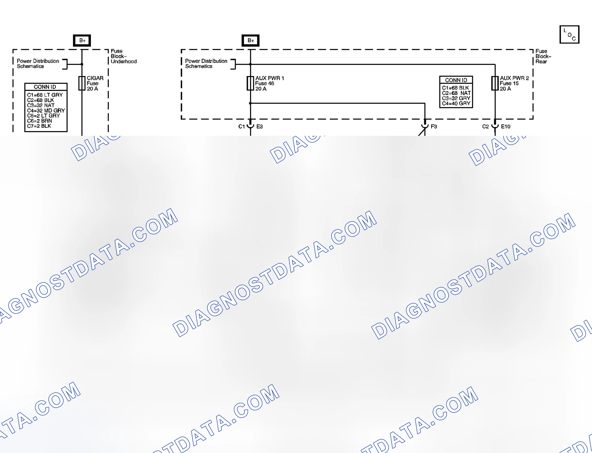 Scheme 25: Cigar Lighter/Auxiliary Outlets Schematics