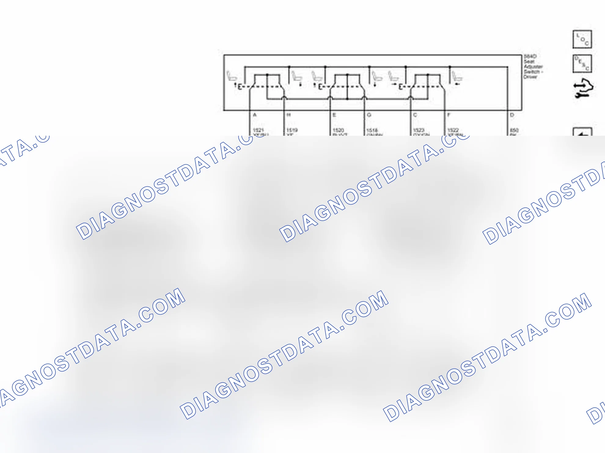 Scheme 46: Seat Adjuster Switch and Position Motors (AAG)