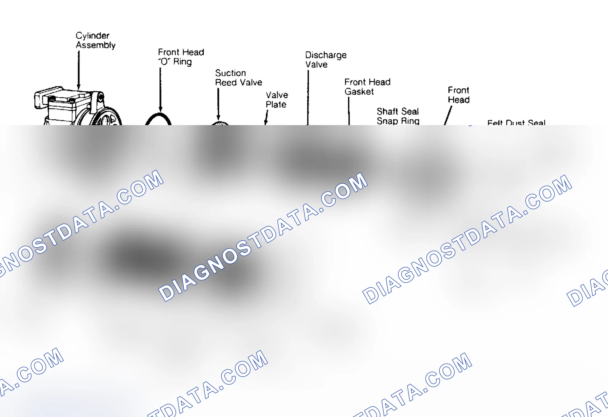 Scheme 16: Exploded View of Nippondenso 10PA20 Compressor
