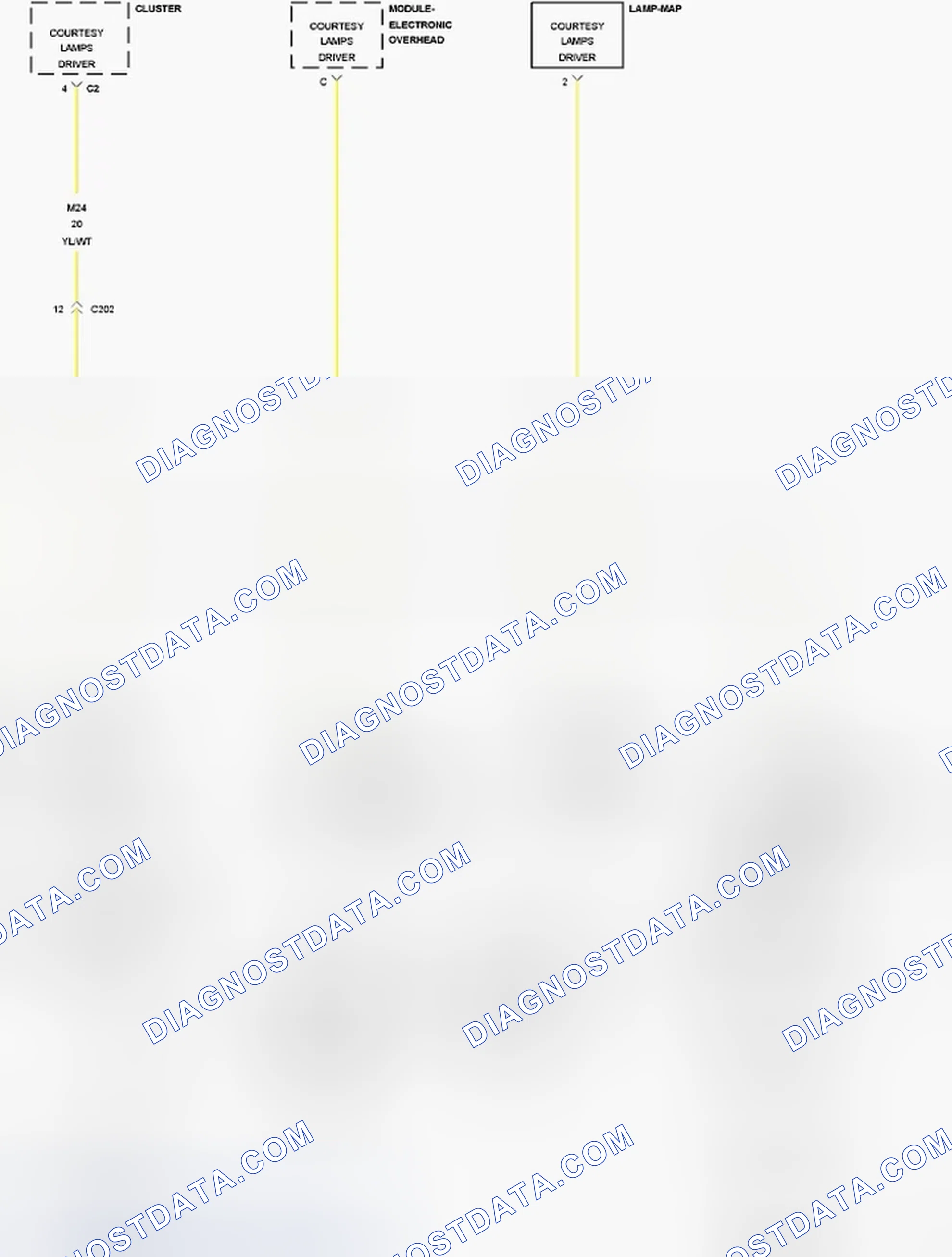 Scheme 38: B161A-COURTESY/DOME LAMP CONTROL CIRCUIT