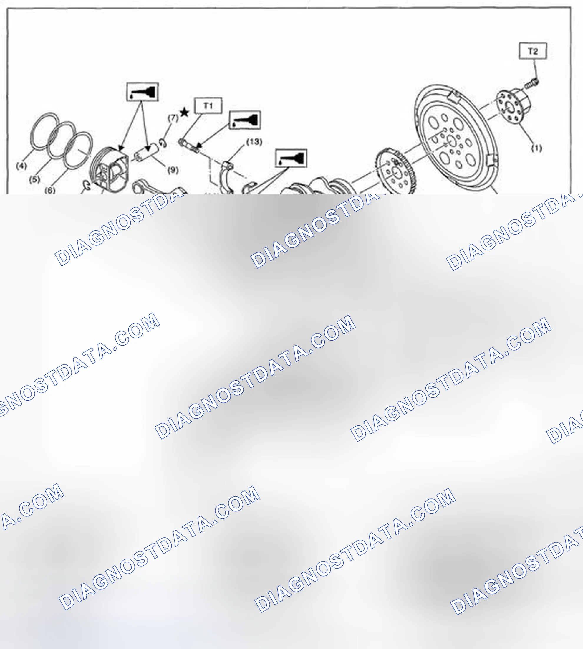 Scheme 222: CRANKSHAFT AND PISTON