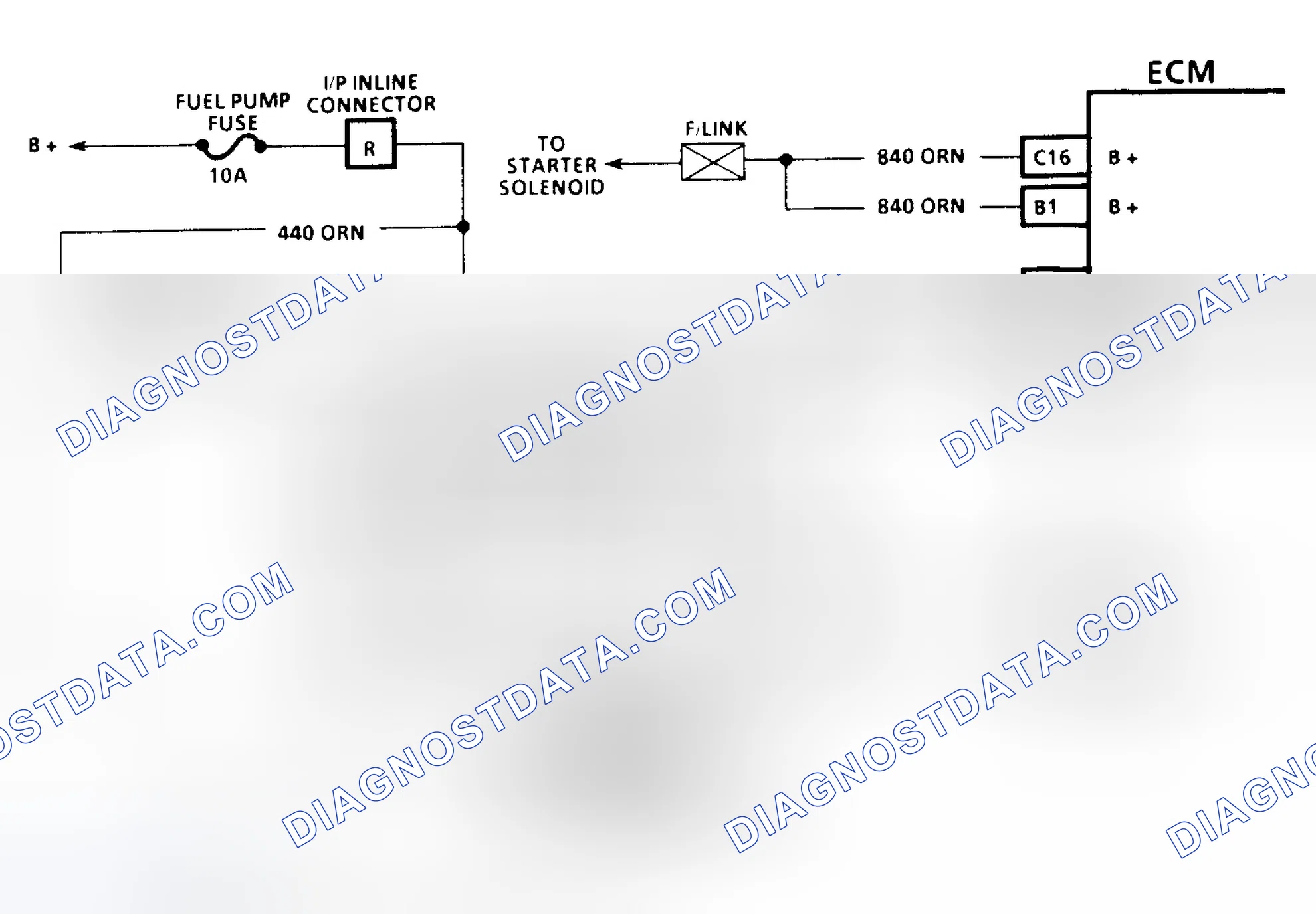 Scheme 142: Code 54 Schematic (3.1L) Fuel Pump Circuit