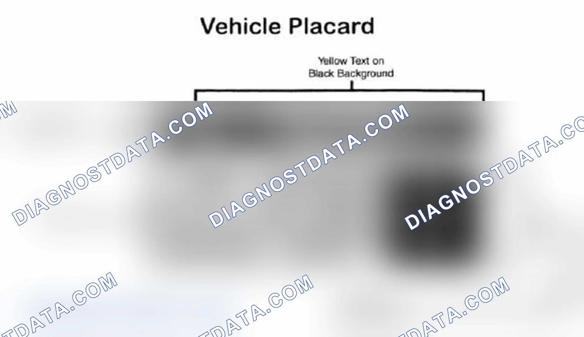 Scheme 28: Vehicle Tire Placard - Typical