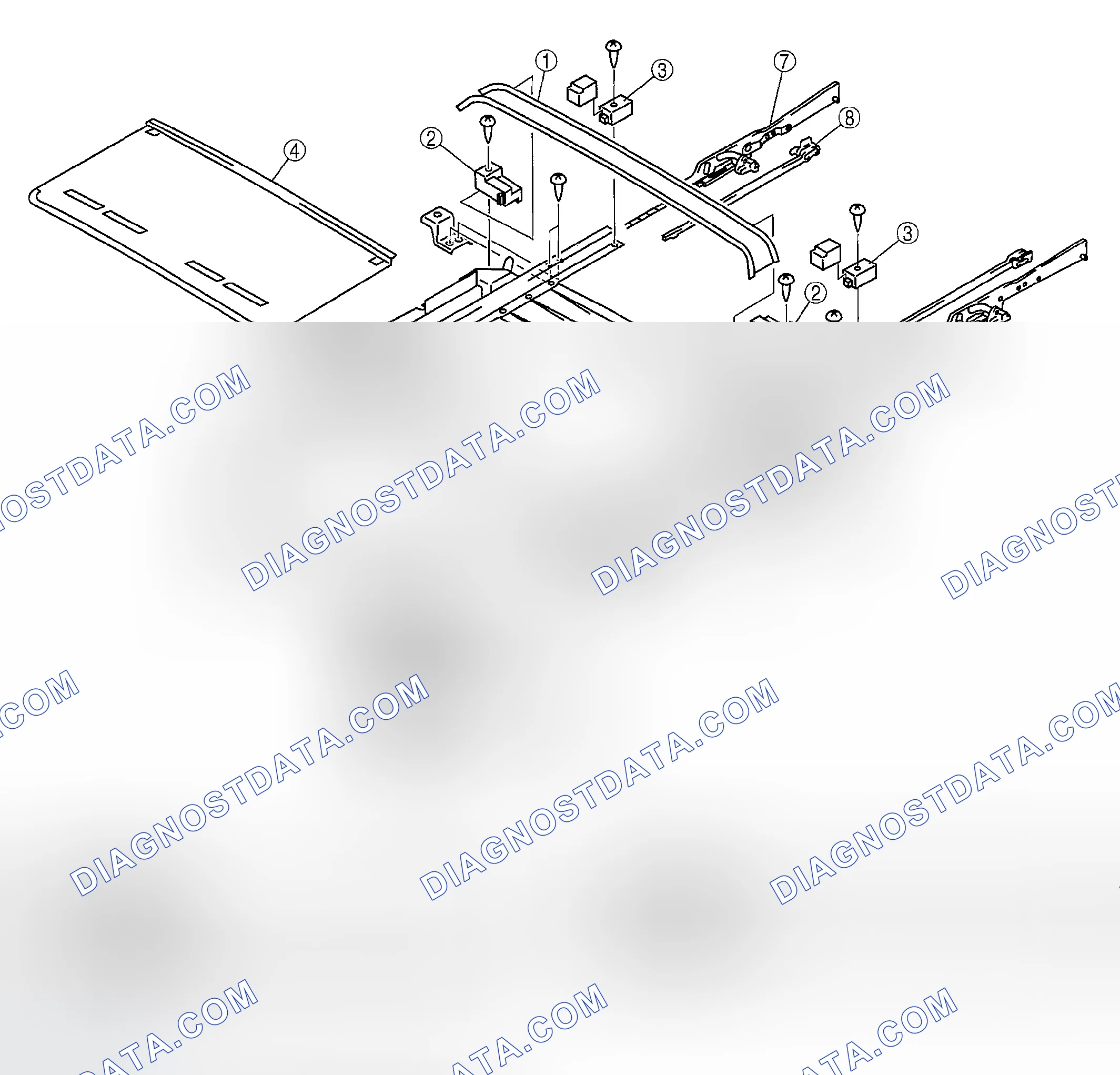 Scheme 12: SUNROOF UNIT DISASSEMBLY/ASSEMBLY