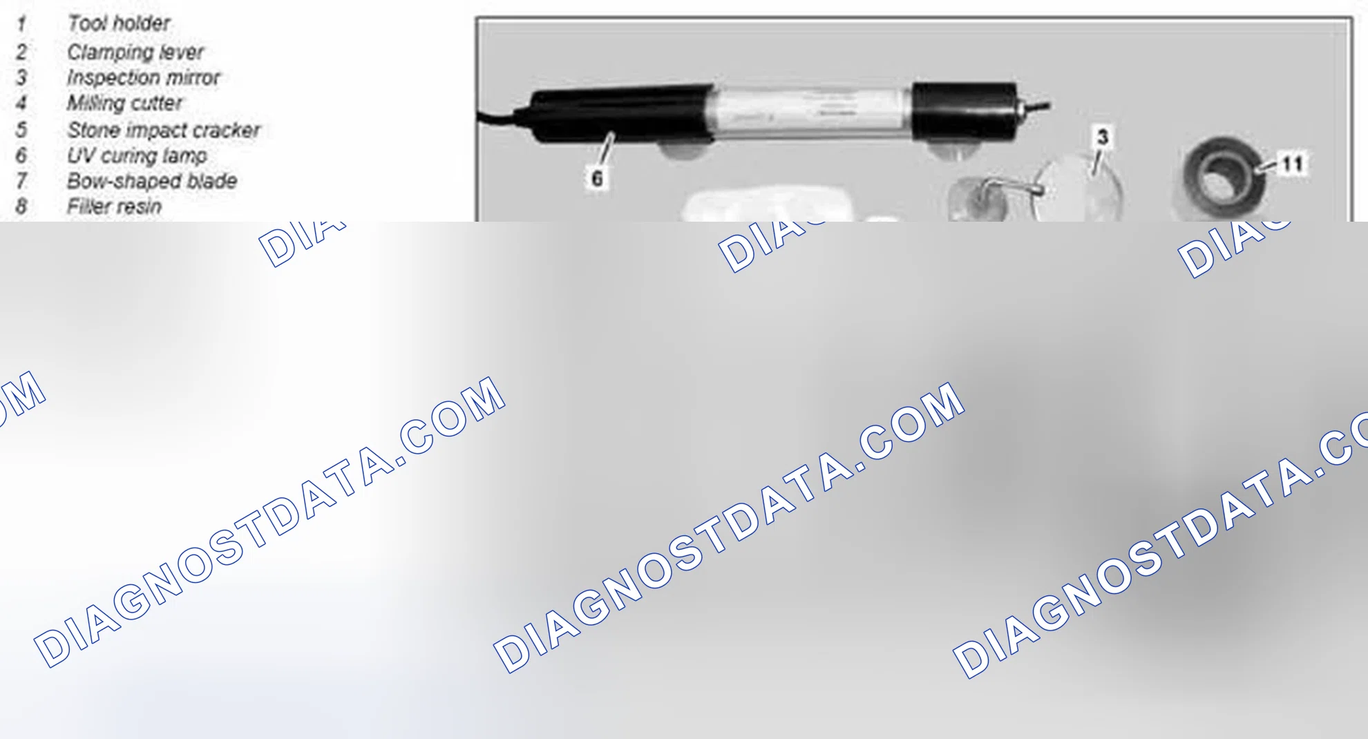 Scheme 33: Prepare repair for windshield - AR67.10-P-1600-01MCC