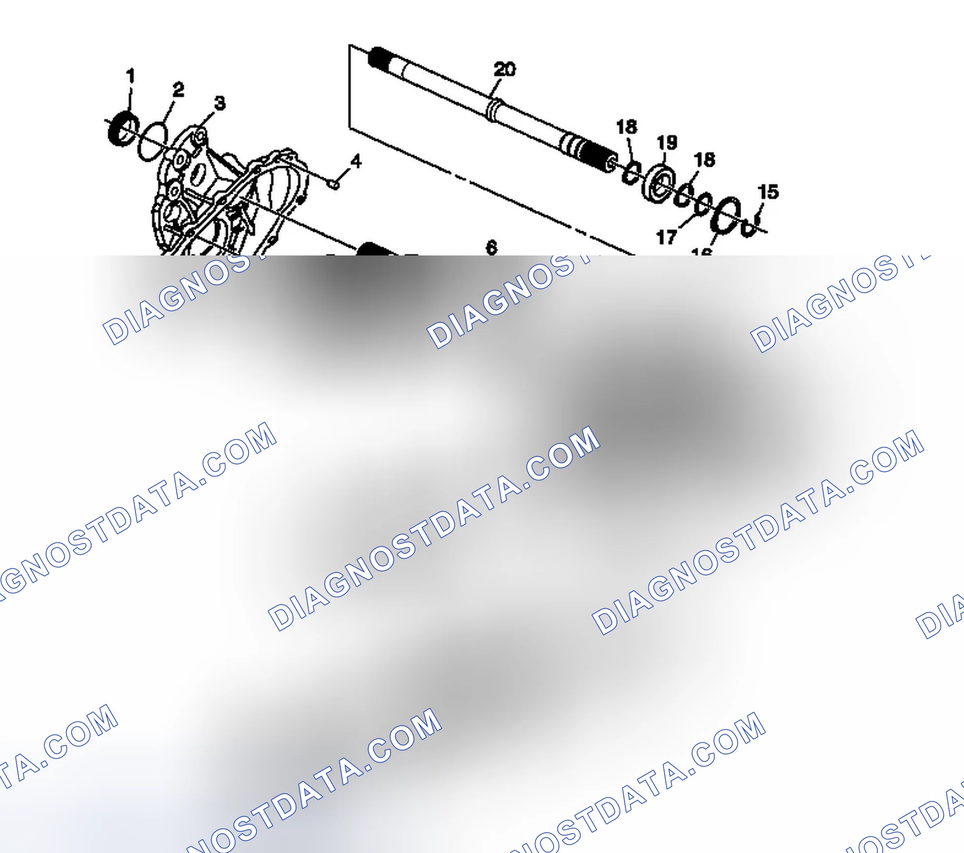Scheme 29: Transfer Case Disassembled View