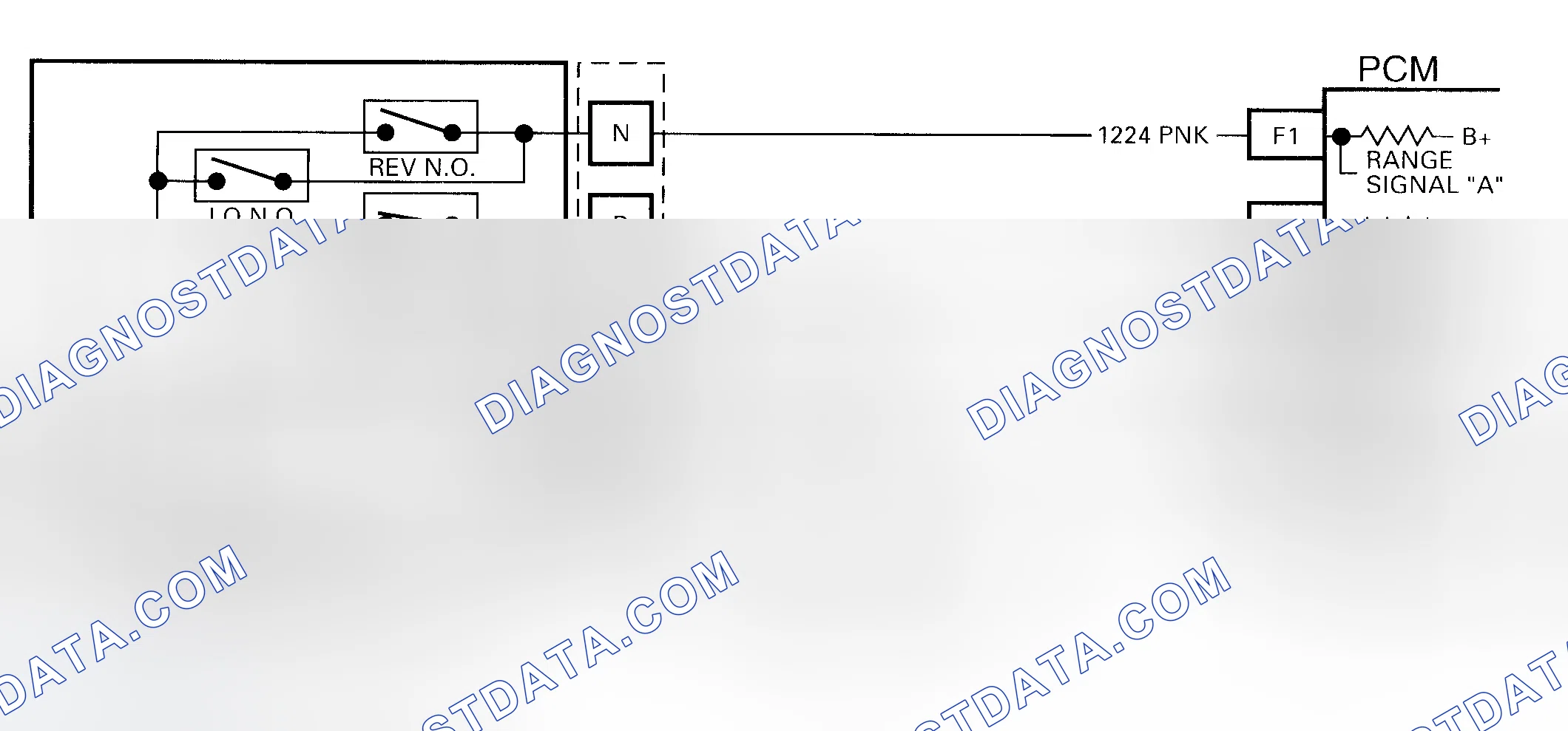 Scheme 229: Code 58 Schematic ("G" Series) Transmission Fluid Temperature High