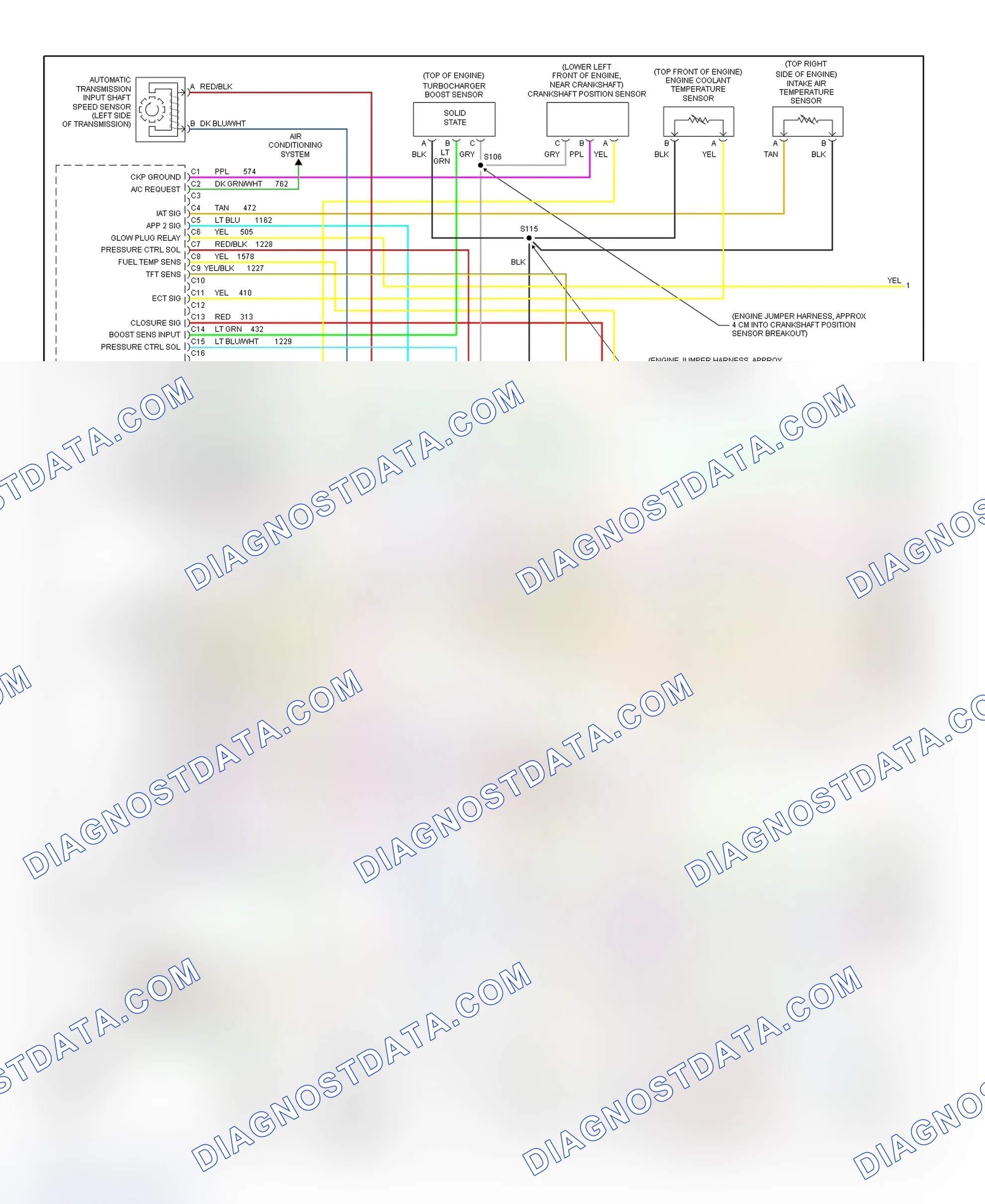 Scheme 62: PCM Wiring Diagram (Chevy Express & Savana - 6.5L - Federal - 1 Of 4)