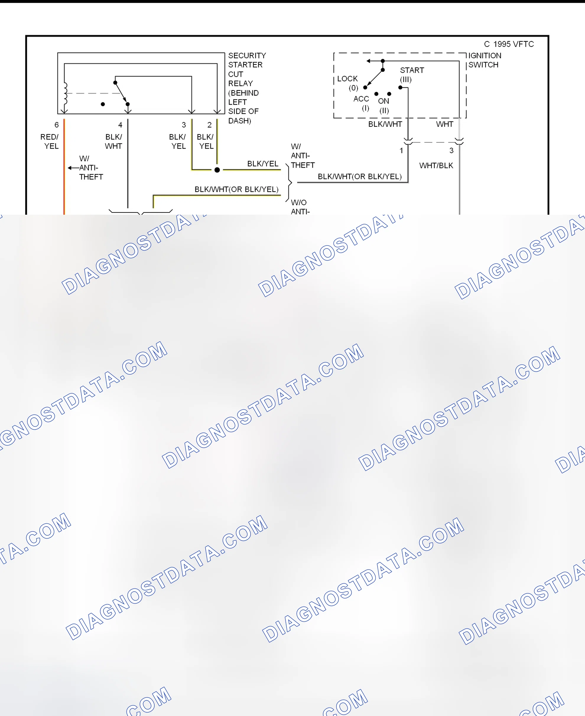 Fig. 14: Starting System Schematic (Civic - A/T)