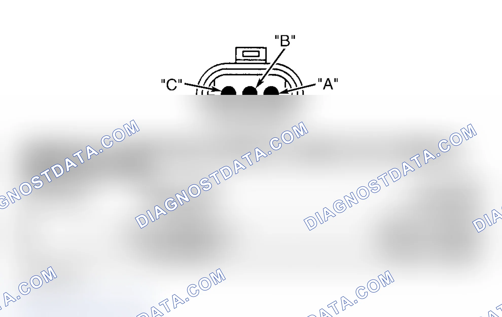 Scheme 11: ENGINE OIL PRESSURE SENSOR CONNECTOR END VIEW