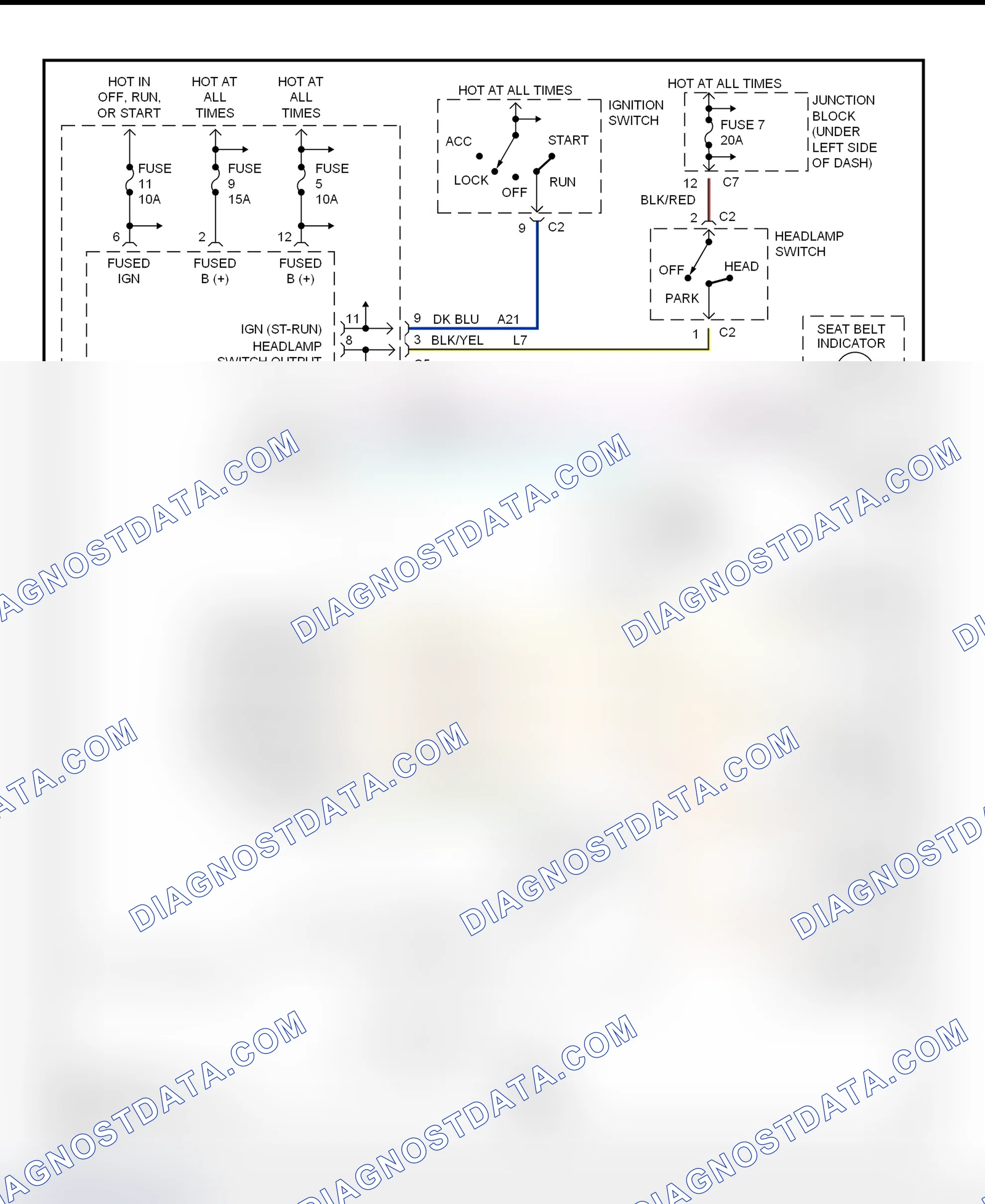 Fig. 3: Warning Systems Wiring Diagram (Breeze, Cirrus & Stratus)