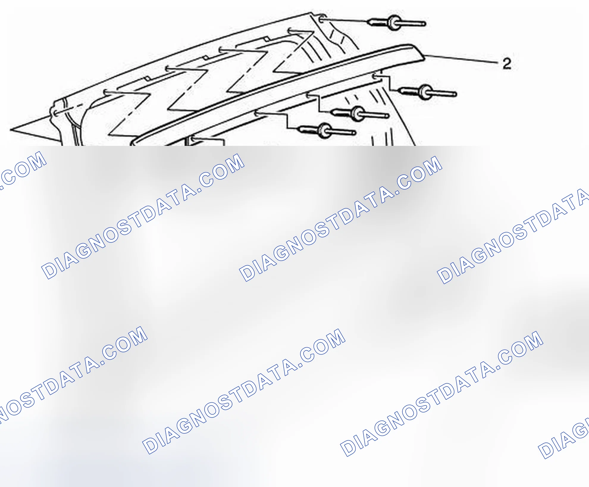 Scheme 17: Rear Side Door Window Upper Reveal Molding Replacement