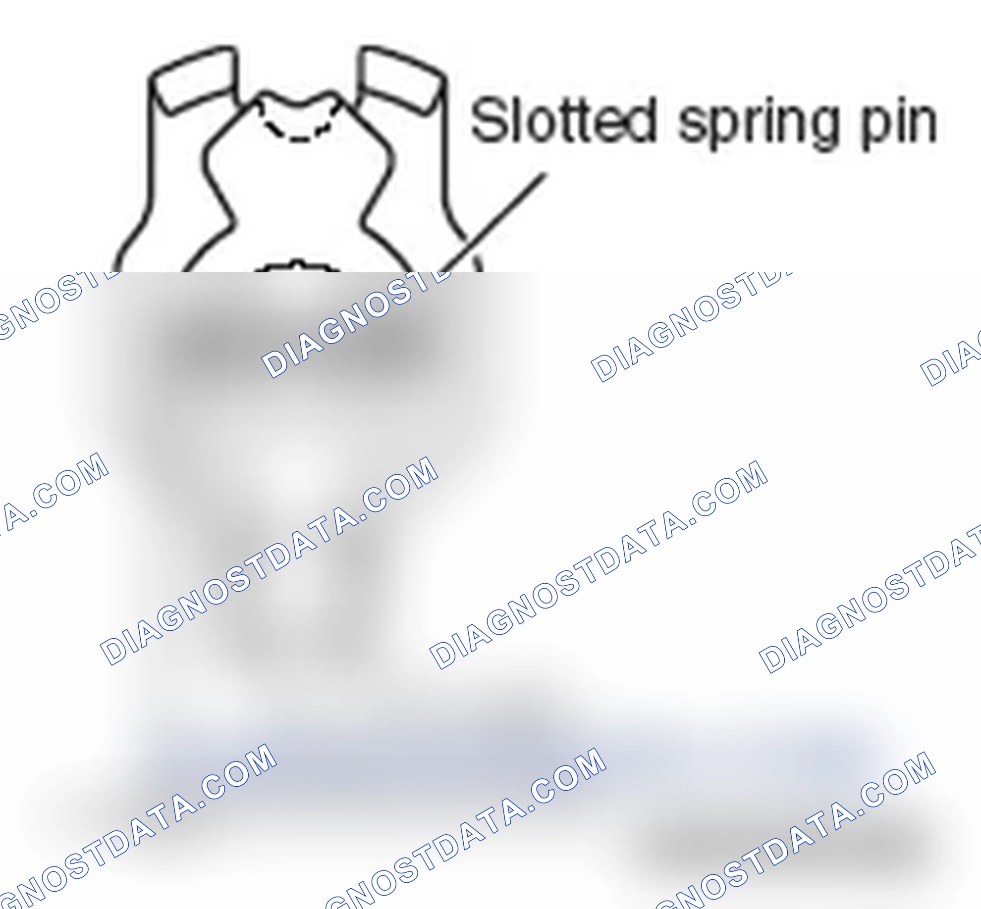 Scheme 103: >> A << SLOTTED SPRING PIN INSTALLATION